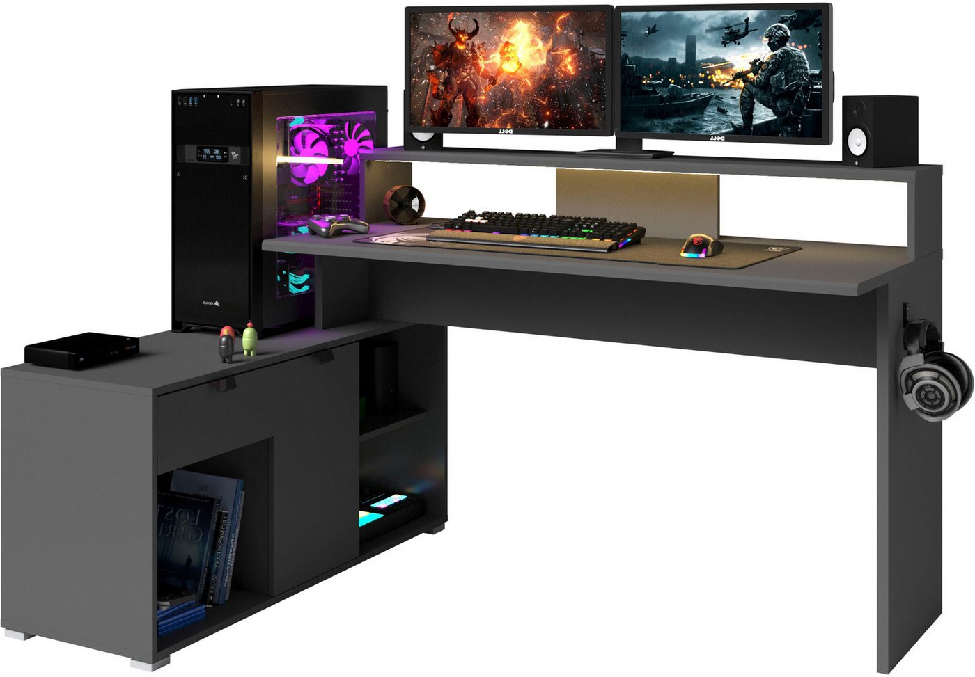 Parisot Gamingtisch Work 11 (Set, 2-St., Ecklösung möglich) – Bild 3 von 5