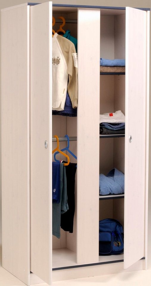 Parisot Jugendzimmer-Set Smoozy, (Set, 4-tlg., Stauraumbett, Nachttisch, Kleiderschrank und Schubkastenkommode) – Bild 2 von 5