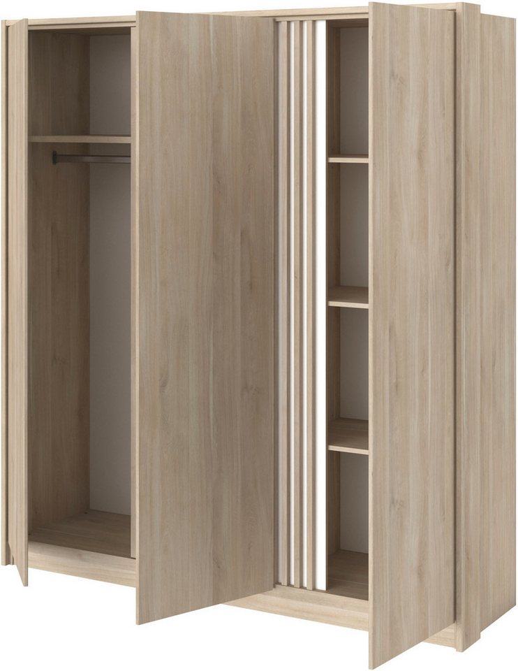Parisot Schlafzimmer-Set, (4-tlg), viel Stauraum, schöne Optik, Einsätze an Schrank und Kommode drehbar – Bild 4 von 5