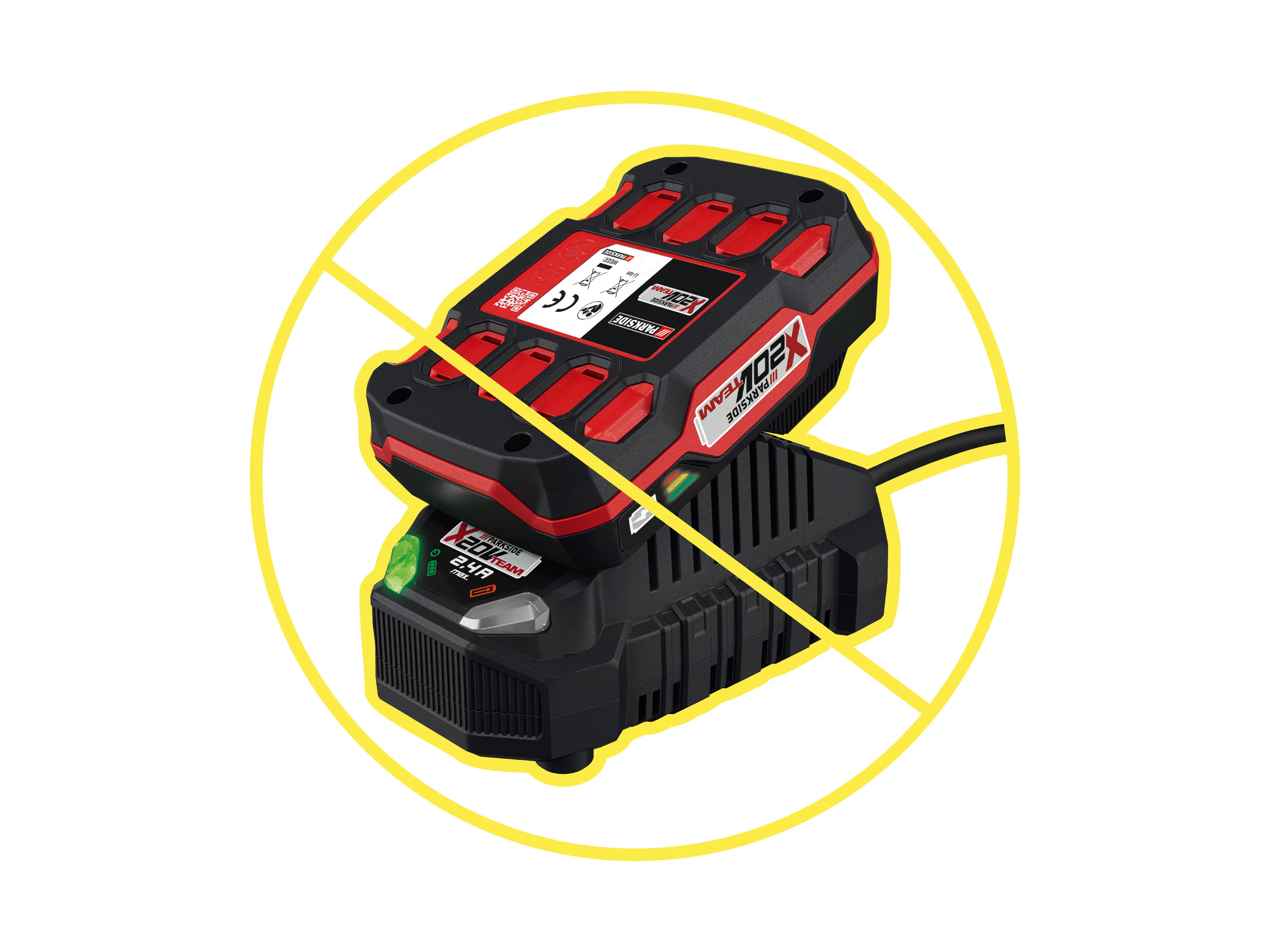 PARKSIDE® 20 V / 2,4 A Akku-Ladegerät »PLG 20 C1« – Bild 2 von 3