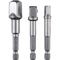 PARKSIDE® Bitverlängerung / Vierkantadapter / Trockenbau-Bits / Tiefenstopp-Set (Vierkantadapter PVA 4 A1)