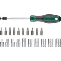 PARKSIDE® Doppelkopf-Ratschenschraubendreher inkl. 5 Bits (Kombi-Schraubendreher)