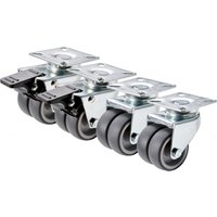 PARKSIDE® Doppelrollen / Lenkrollen / Mini-Lenkrollen (Doppelrollen 4er Set)