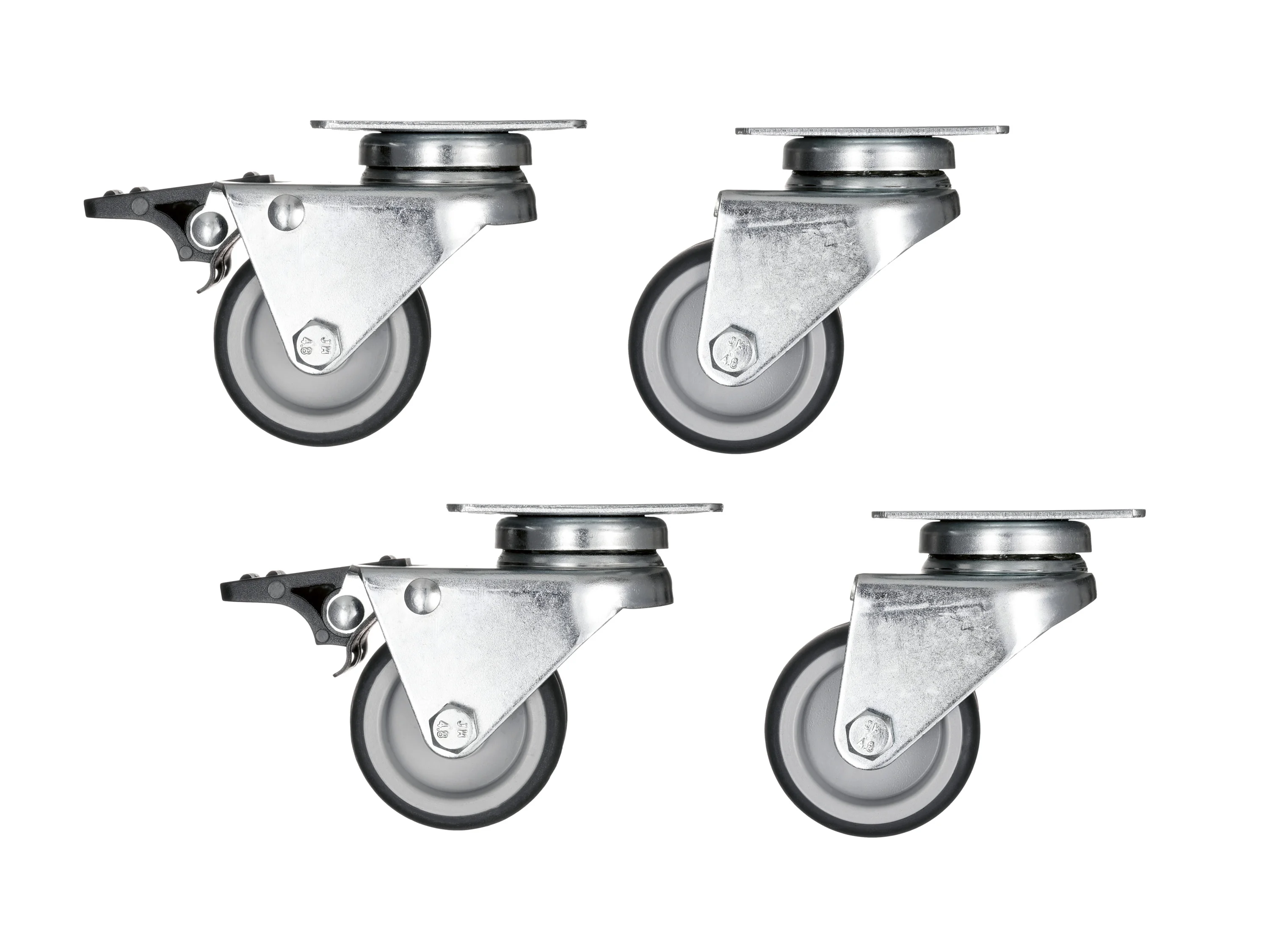 PARKSIDE® Doppelrollen / Lenkrollen / Mini-Lenkrollen (Doppelrollen 4er Set) – Bild 2 von 2
