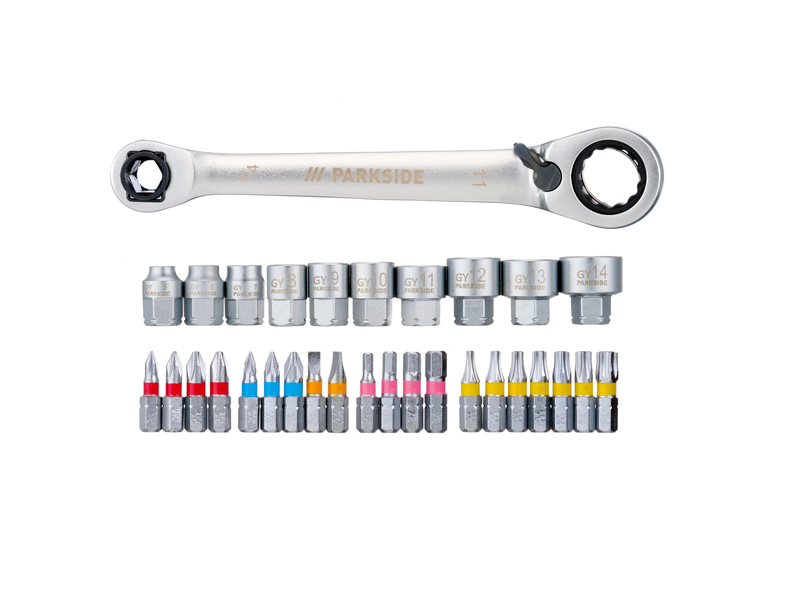 PARKSIDE® Durchgangs-Steckschlüssel-Satz, 31-teilig – Bild 2 von 4