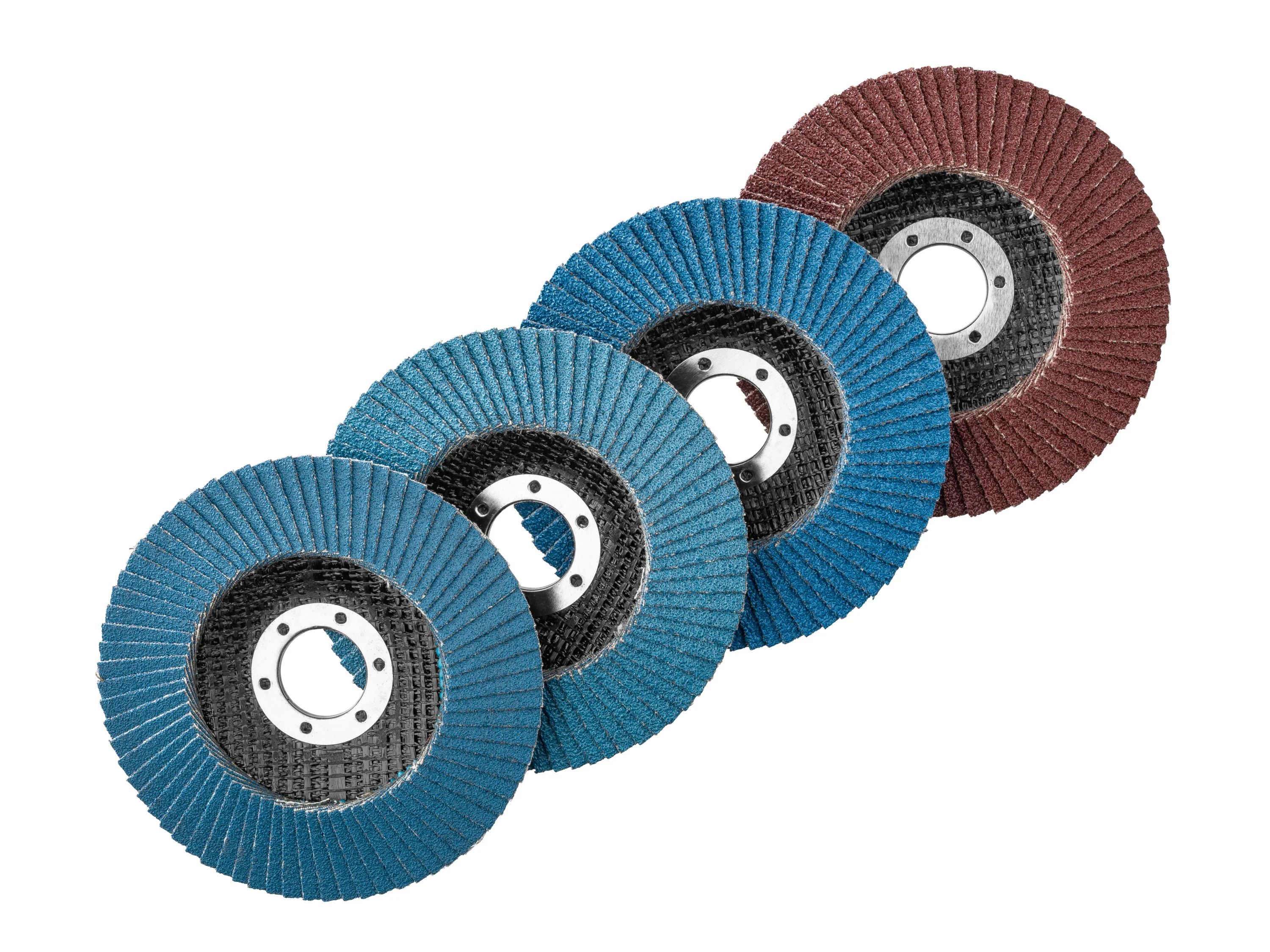PARKSIDE® Fächerscheiben-Set / Klettschleifteller mit Schleifpapier-Set / Reinigungsscheibe / Schruppscheiben-Set, Ø 115 mm (Fächerschleifscheiben 4tlg.) – Bild 2 von 2