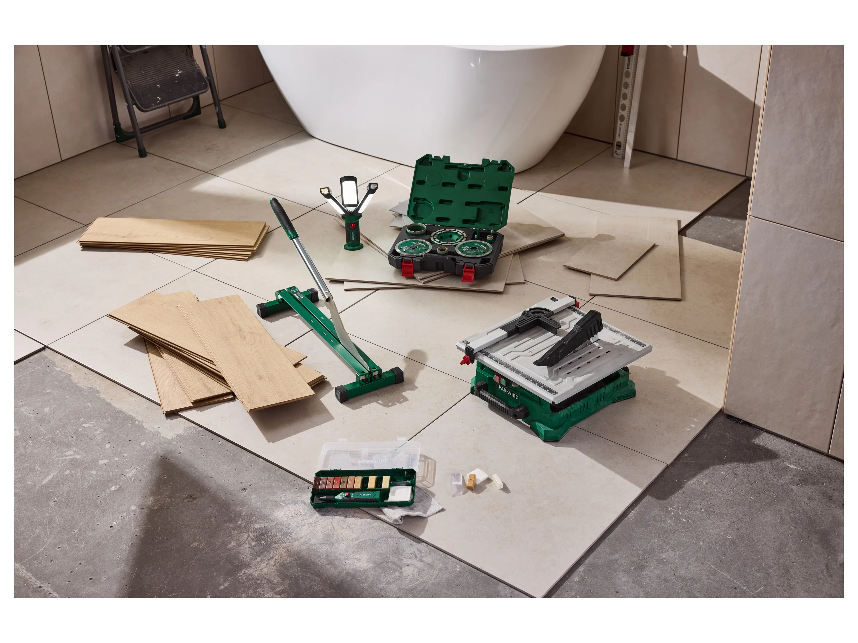 PARKSIDE® Fliesen-Werkzeugkoffer, 9-teilig – Bild 2 von 4