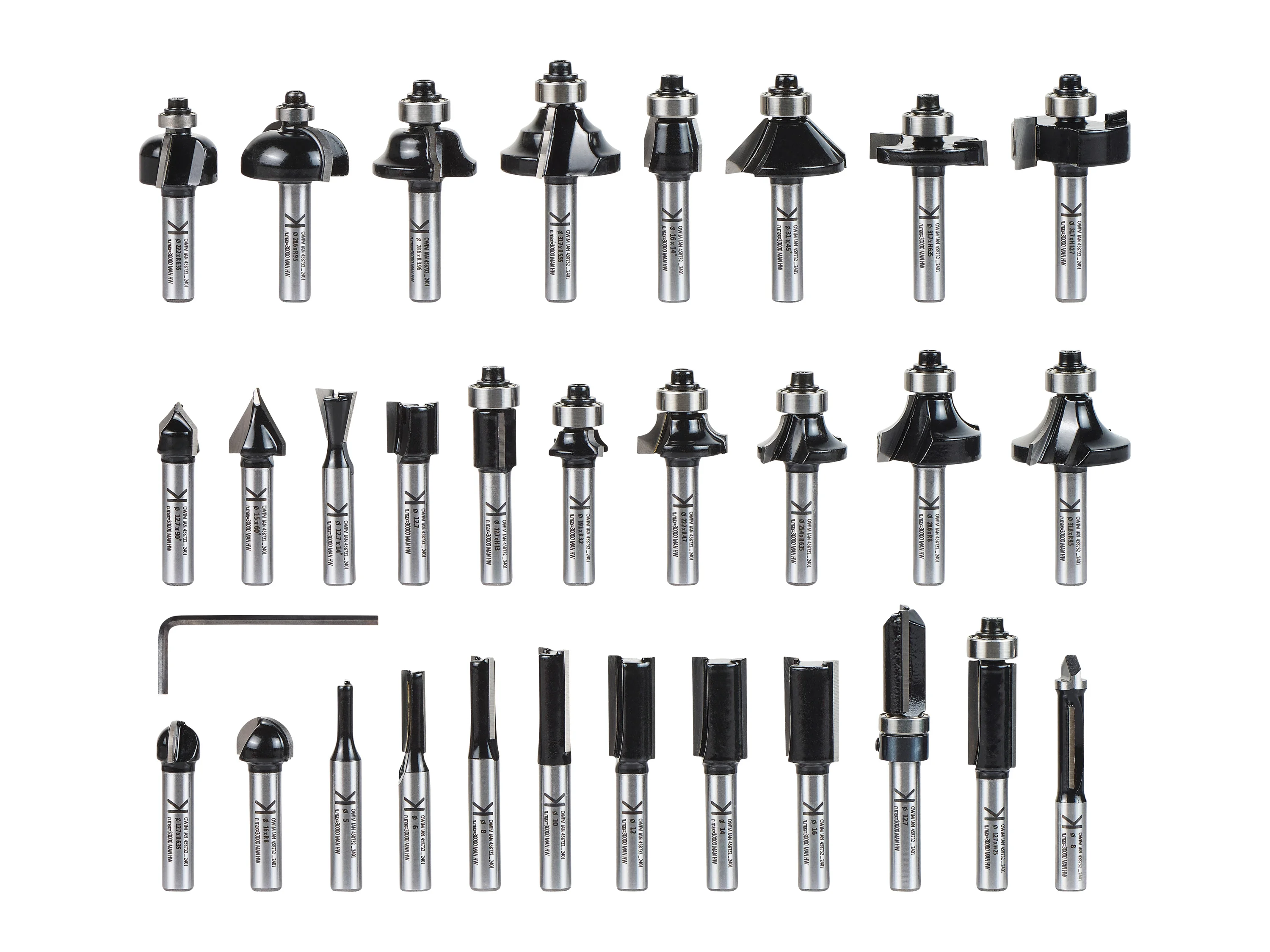 PARKSIDE® Fräserbit-Set, 30-teilig – Bild 2 von 3