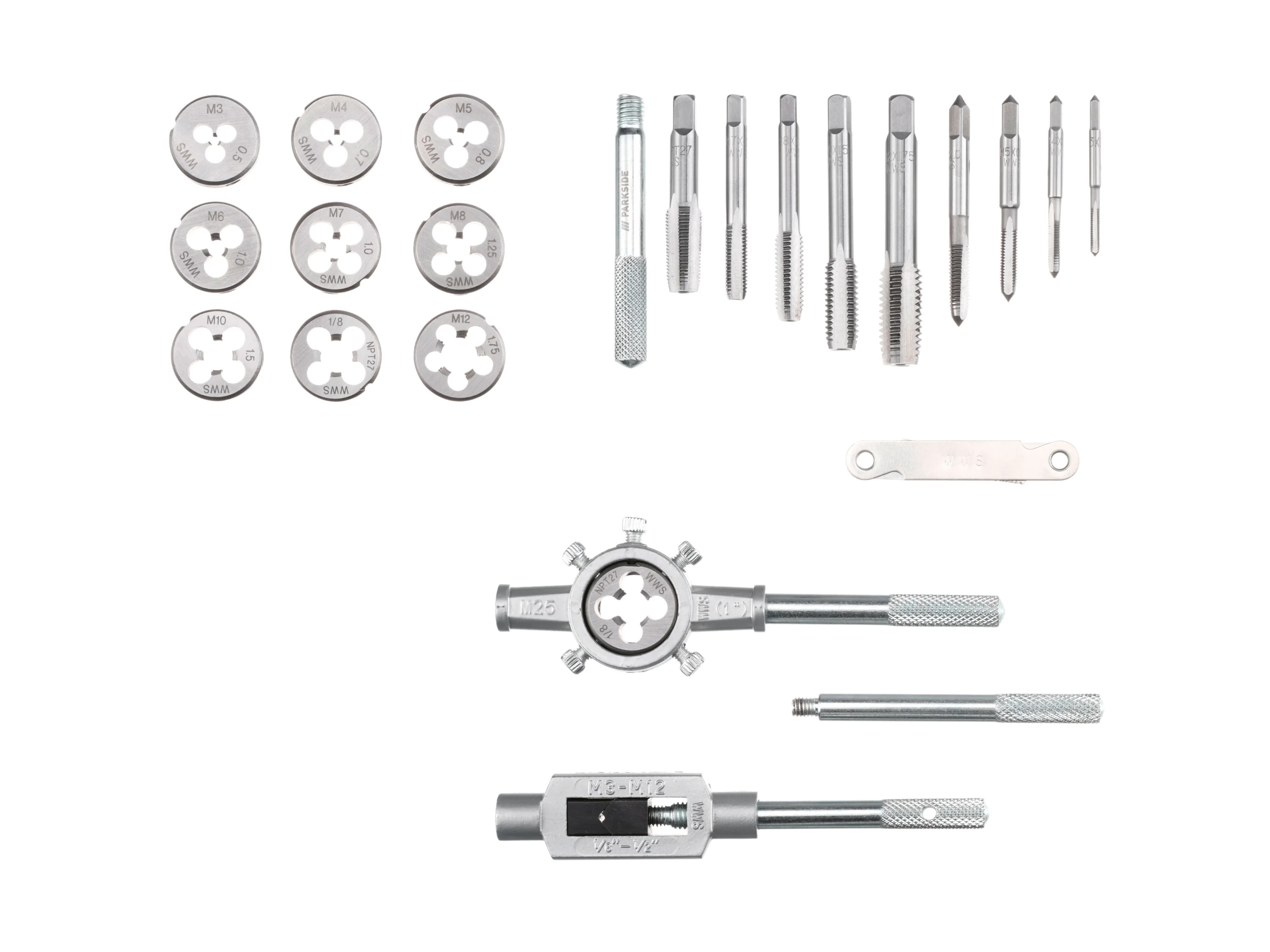 PARKSIDE® Gewindebohrer-Schneideisen-Set, 21-teilig – Bild 2 von 3