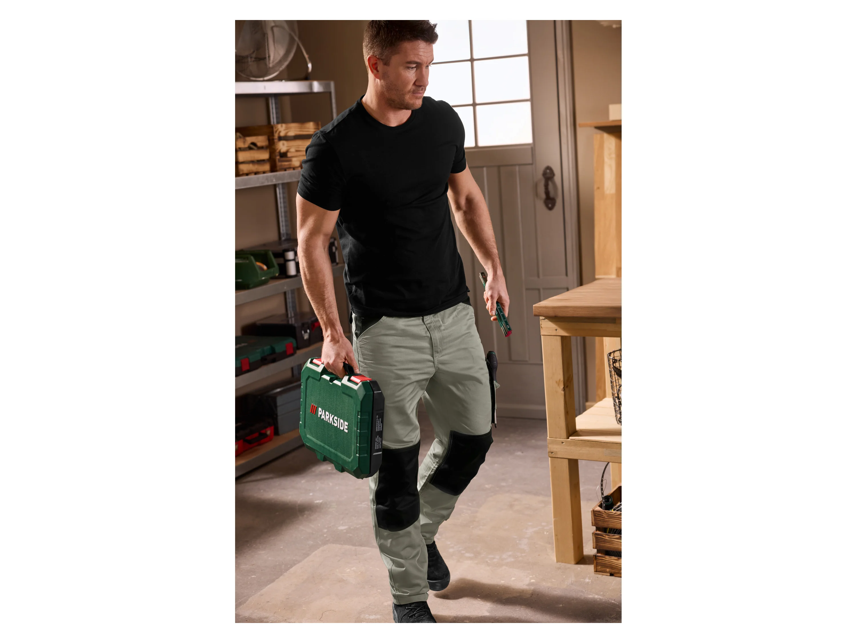PARKSIDE® Herren Arbeitsbundhose (Beige, 58) – Bild 4 von 4