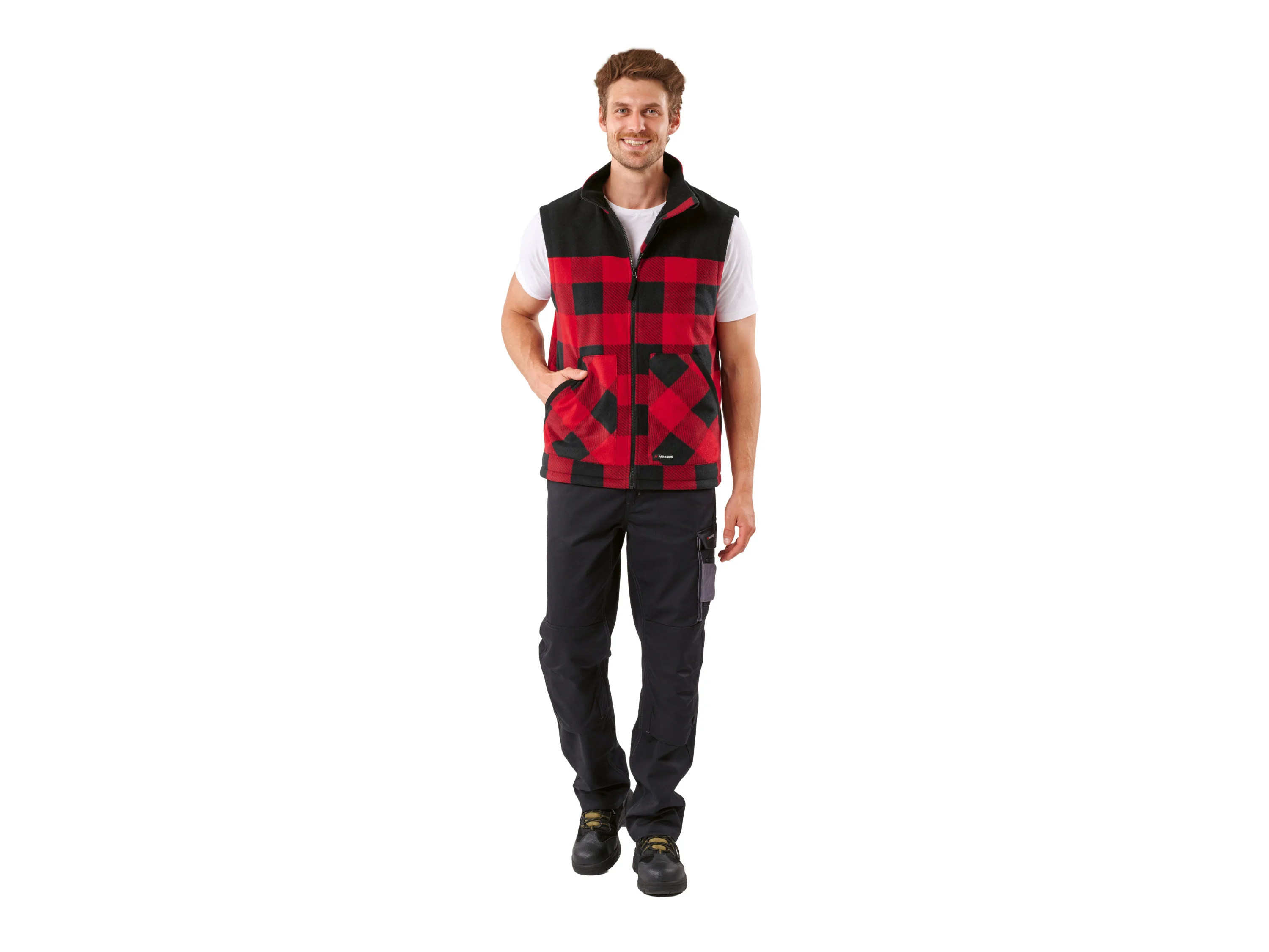 PARKSIDE® Herren Fleece-Weste (Rot, XXL (60/62)) – Bild 2 von 3