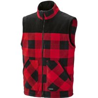 PARKSIDE® Herren Fleece-Weste (Rot, S (44/46))