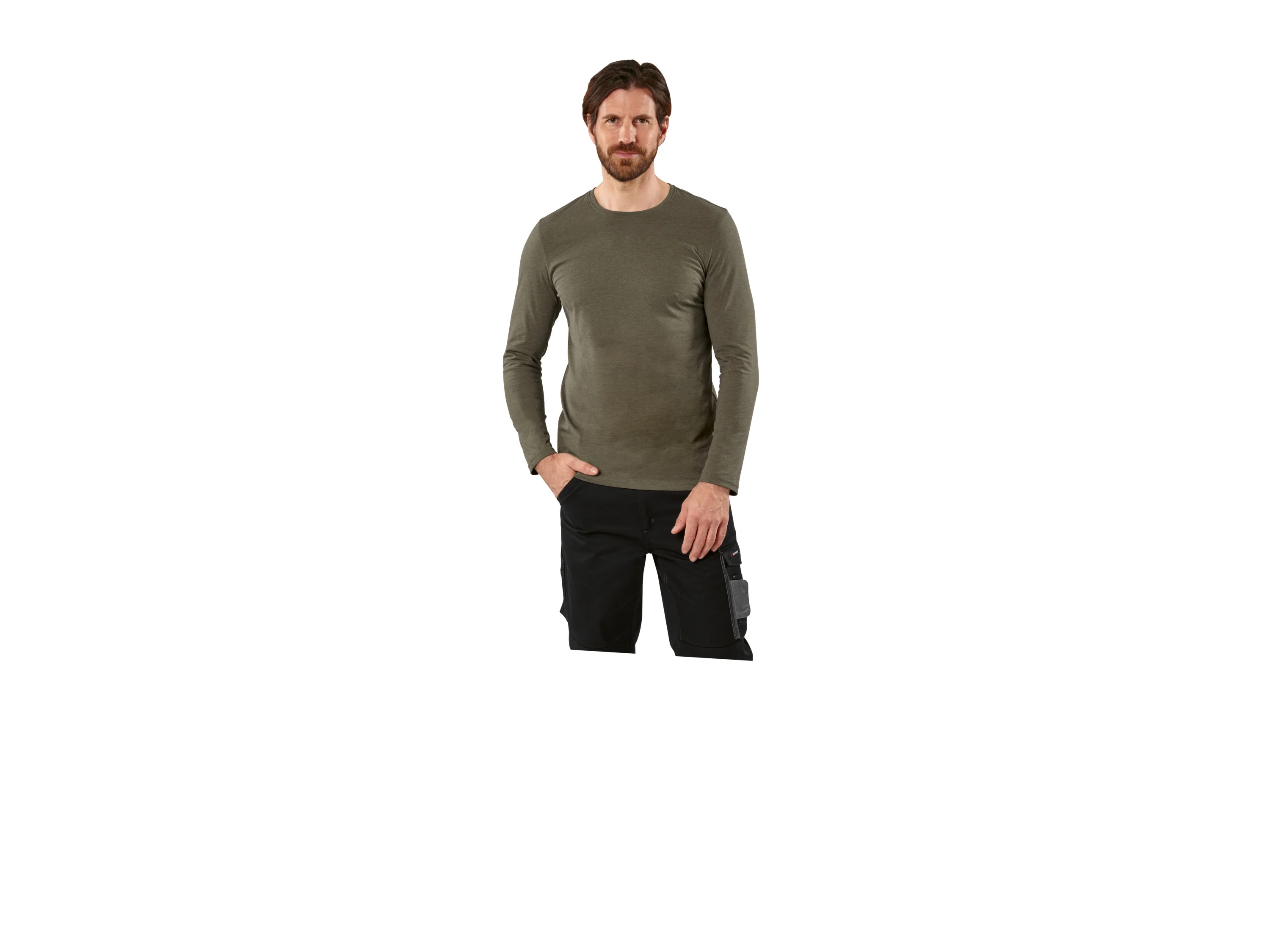 PARKSIDE® Herren-Langarmshirt (Grün, L (52/54)) – Bild 4 von 4
