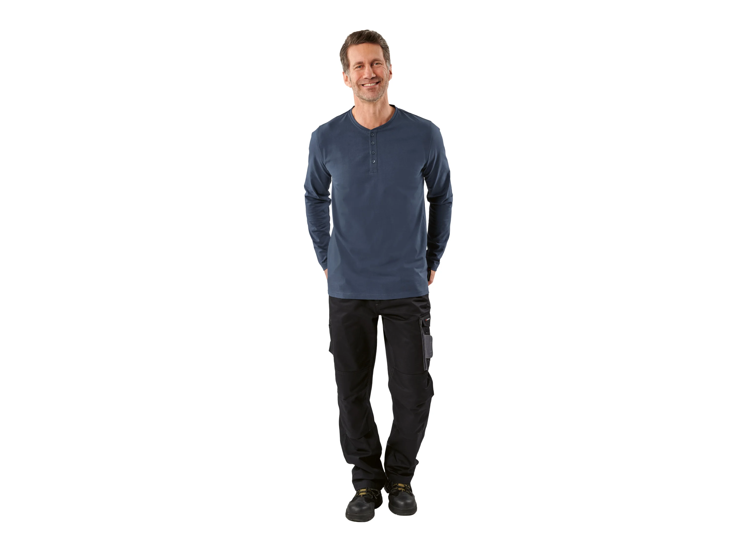 PARKSIDE® Herren Langarmshirt (Navy, S (44/46)) – Bild 2 von 4