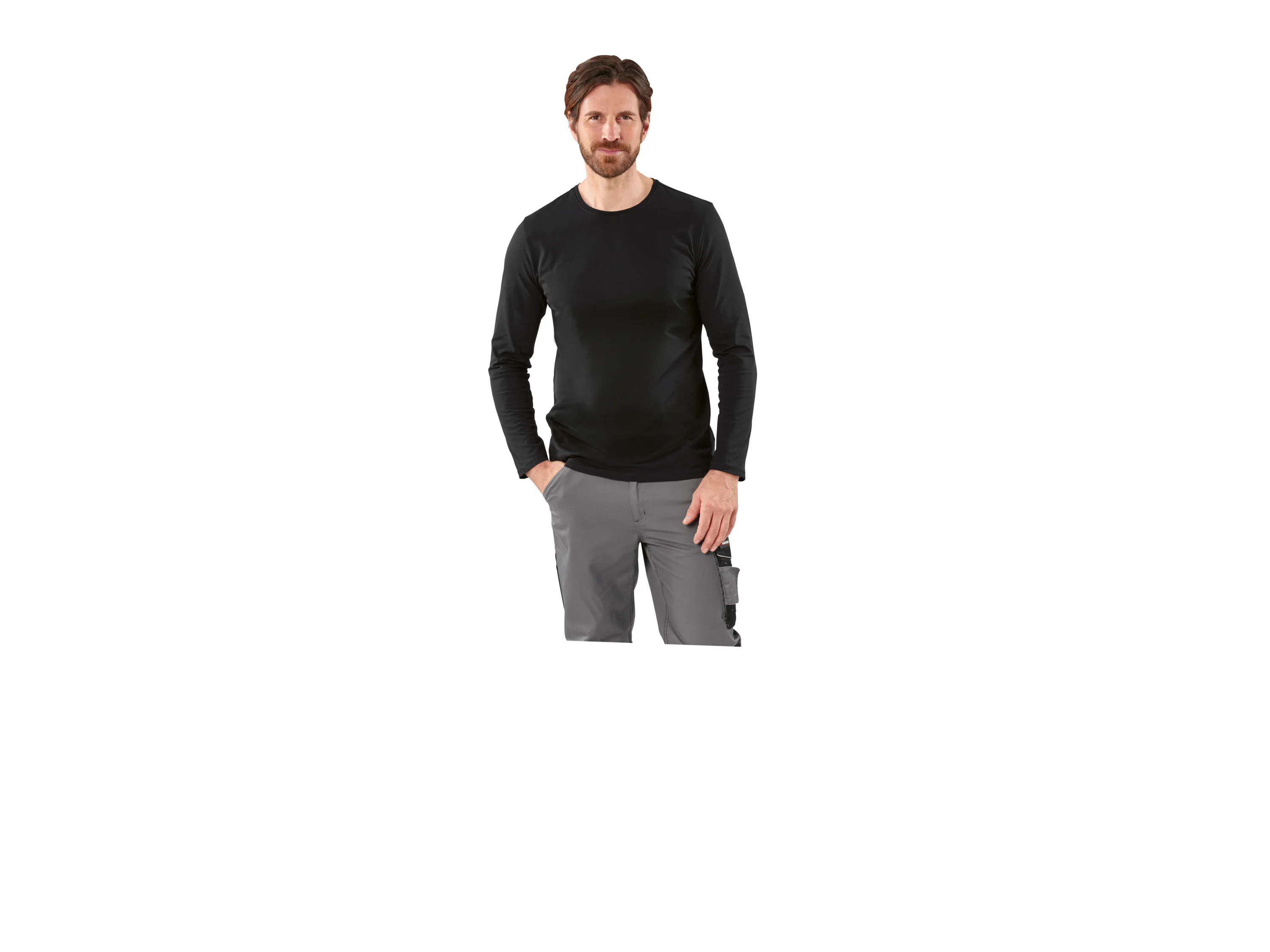 PARKSIDE® Herren-Langarmshirt (Schwarz, L (52/54)) – Bild 4 von 4