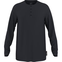 Herren Langarmshirt (Schwarz, M (48/50))
