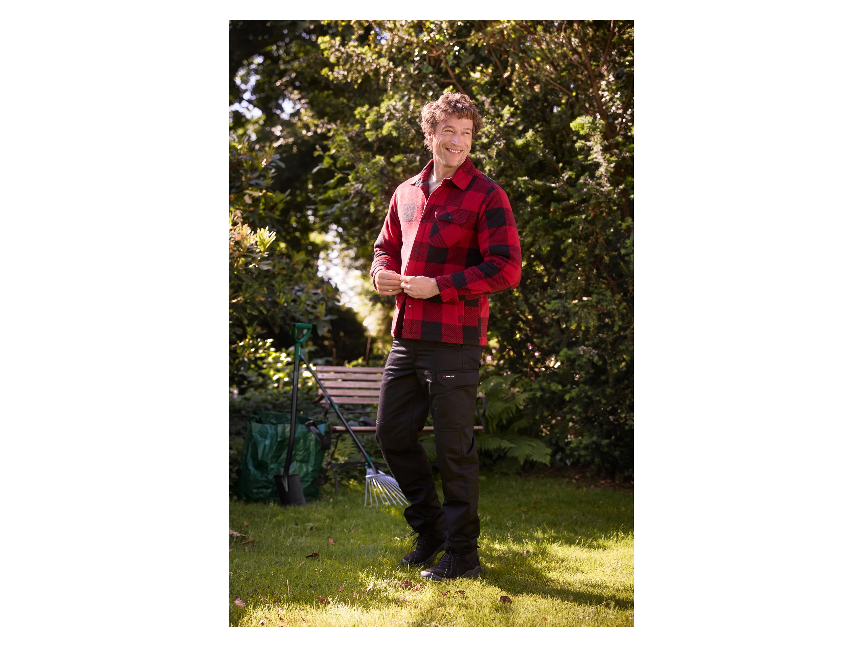 PARKSIDE® Herren Overshirt (Rot, M (48/50)) – Bild 4 von 4