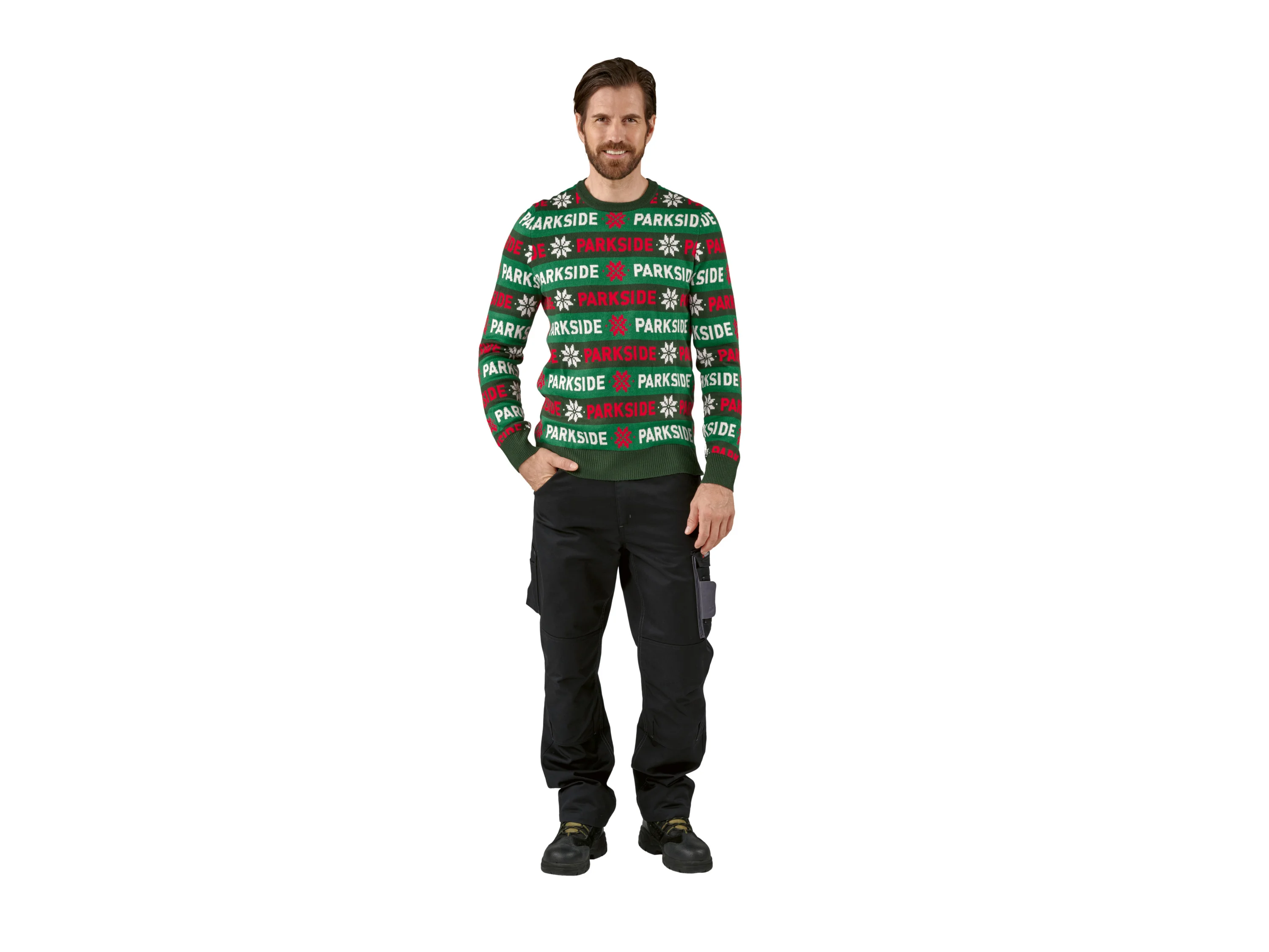 PARKSIDE® Herren Pullover Weihnachten (Grün, XL (56/58)) – Bild 2 von 3