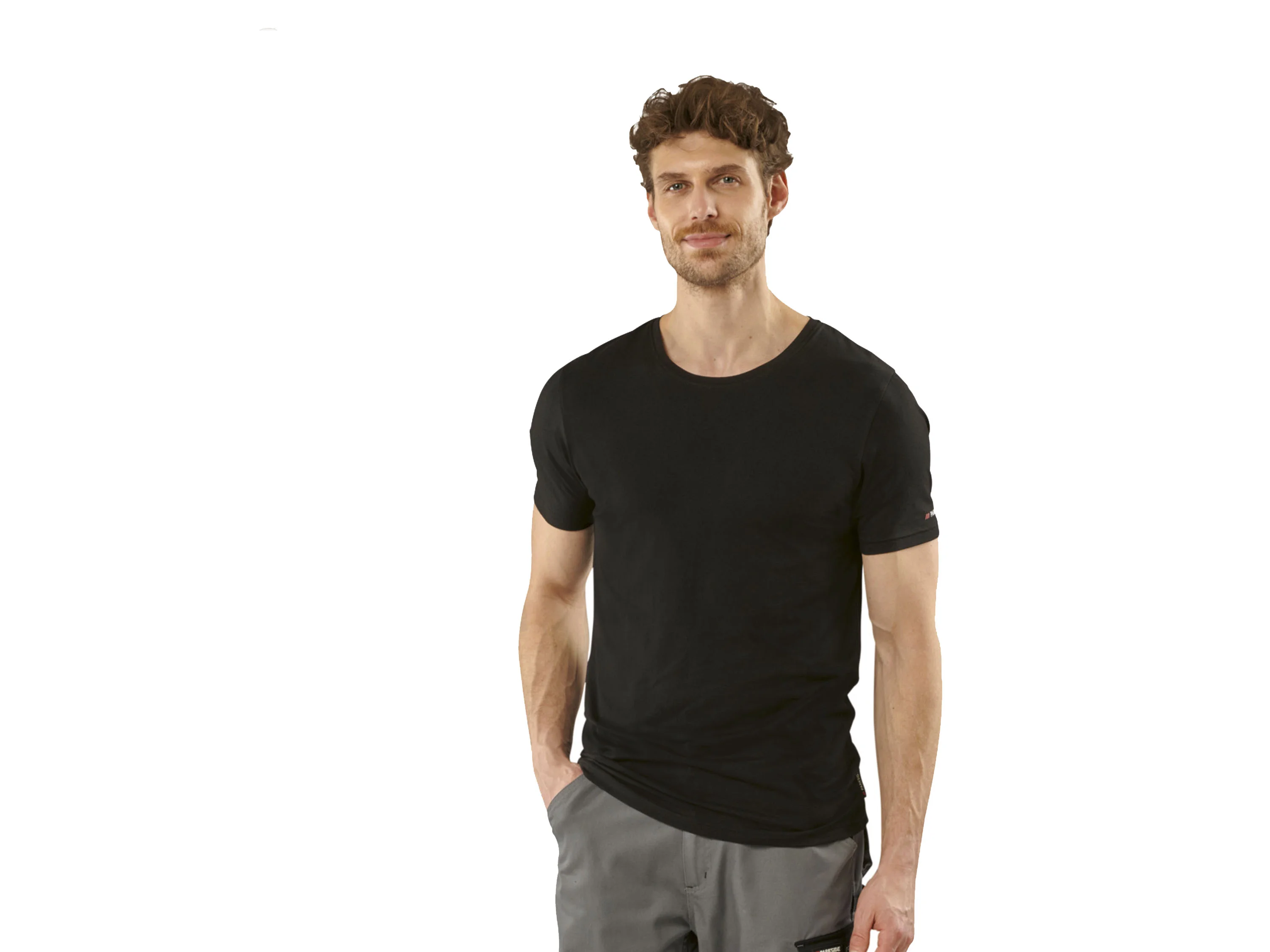 PARKSIDE® Herren Unterziehshirts, 2 Stück (Schwarz, 6/L) – Bild 2 von 4