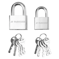 PARKSIDE® Kabel / Schlösser (Vorhängeschloss 2er Set)