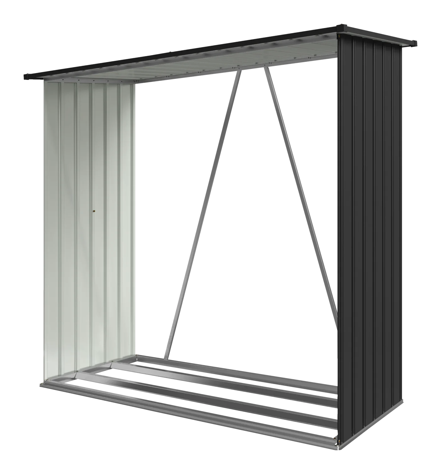PARKSIDE® Kaminholzregal, 164 x 84 x 157 cm (Anthrazit) – Bild 2 von 4