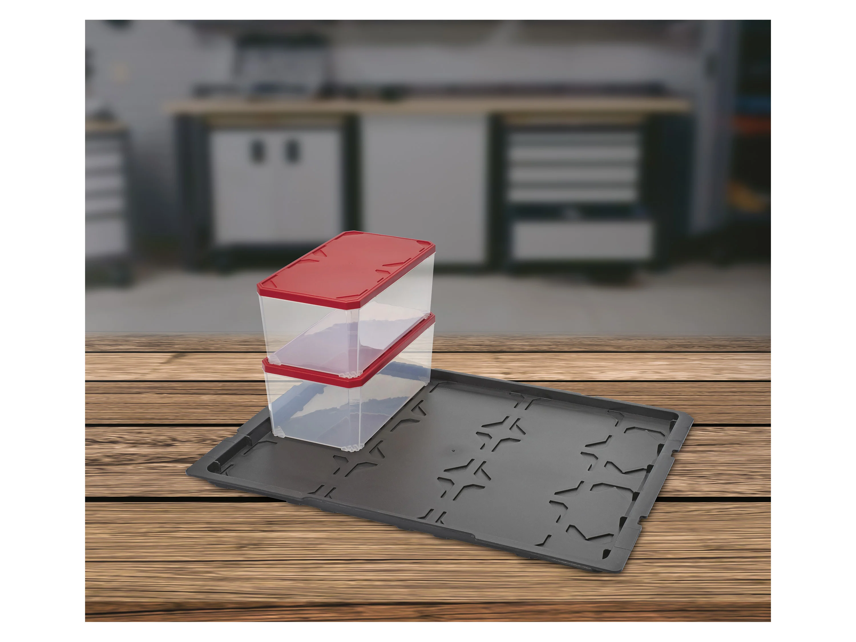 PARKSIDE® Kleinteilebox L, 2er-Set, mit separatem Deckel – Bild 2 von 4