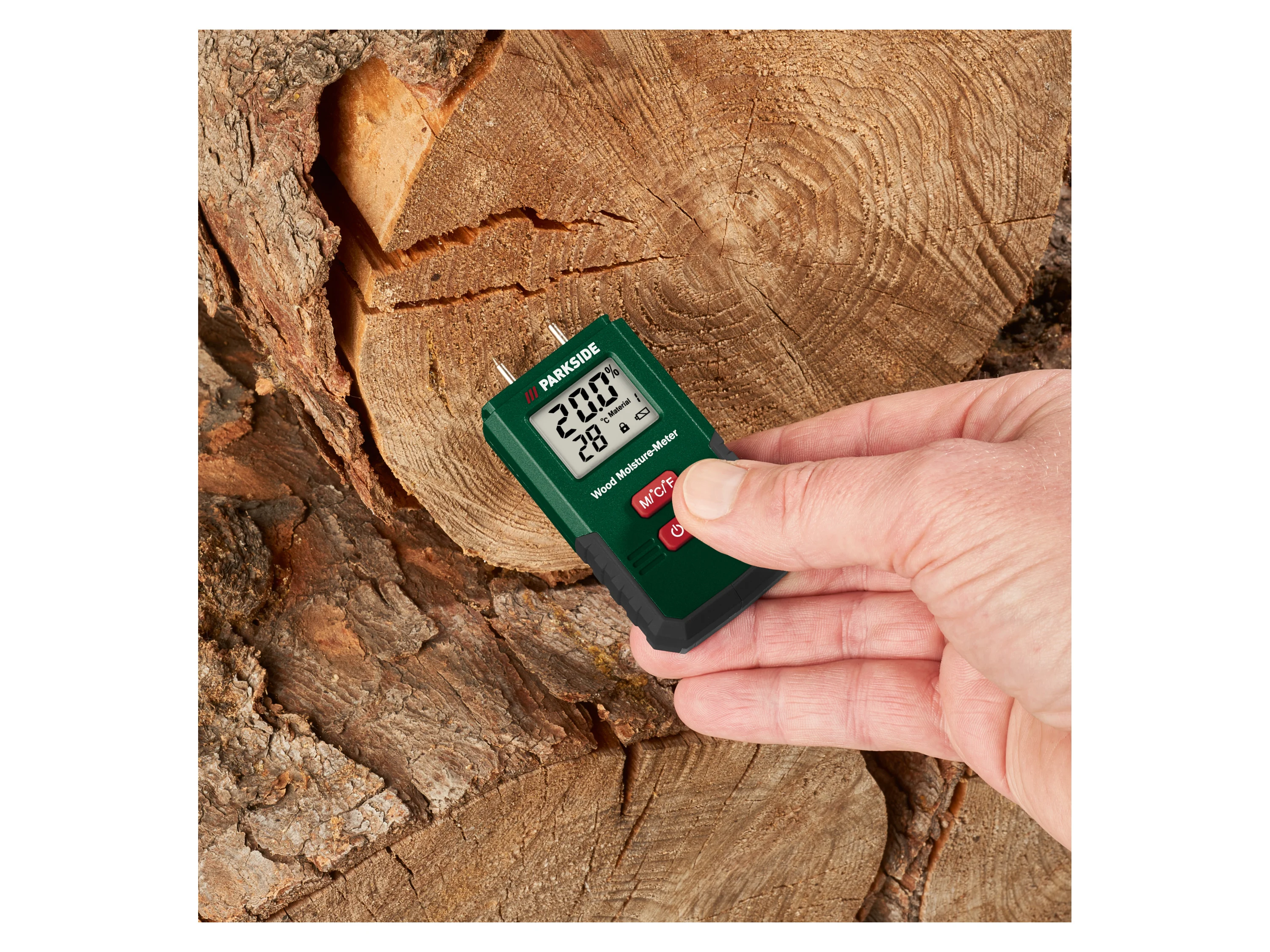 PARKSIDE® Multifunktionsdetektor »PMFD A3«, Feuchtigkeitsmessgerät »PFMG A3« (Holzfeuchtemessgerät) – Bild 2 von 3