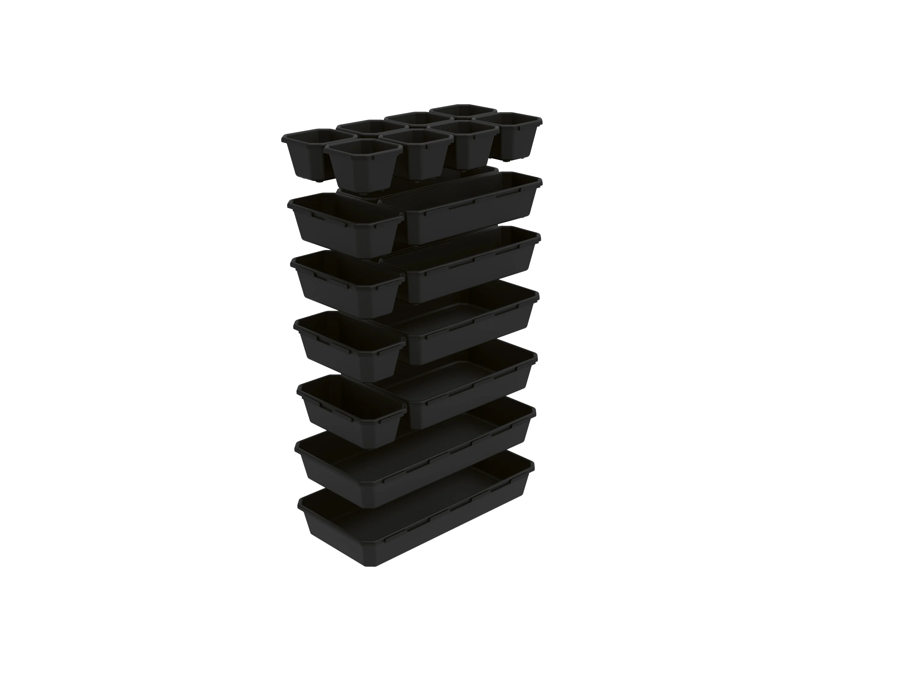 PARKSIDE® Organizer-Sortierschalen-Set, 20-teilig (Schwarz) – Bild 3 von 4