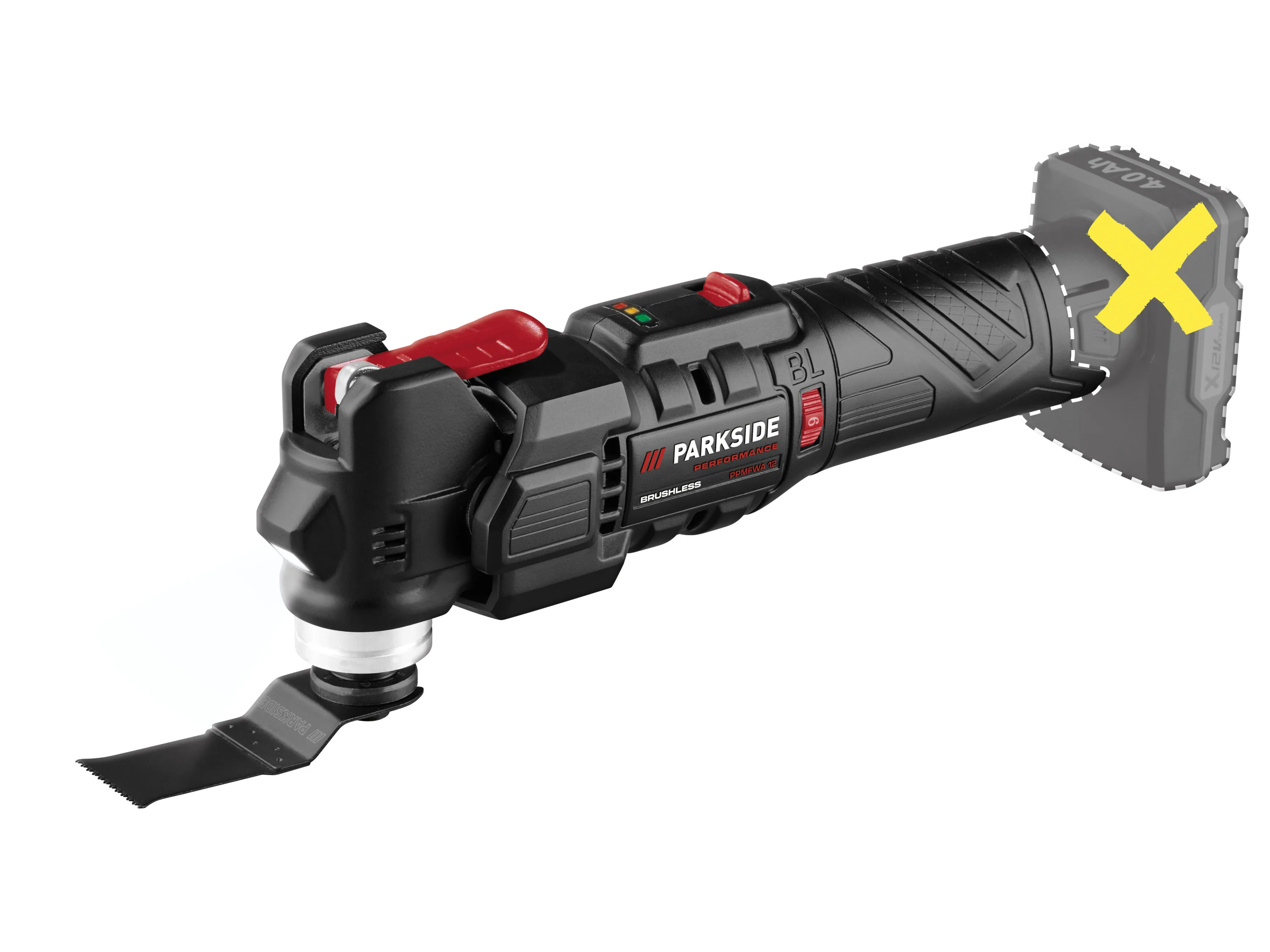 PARKSIDE PERFORMANCE® 12 V Akku-Multifunktionswerkzeug »PPMFWA 12 B2 « ohne Akku und Ladegerät – Bild 4 von 4