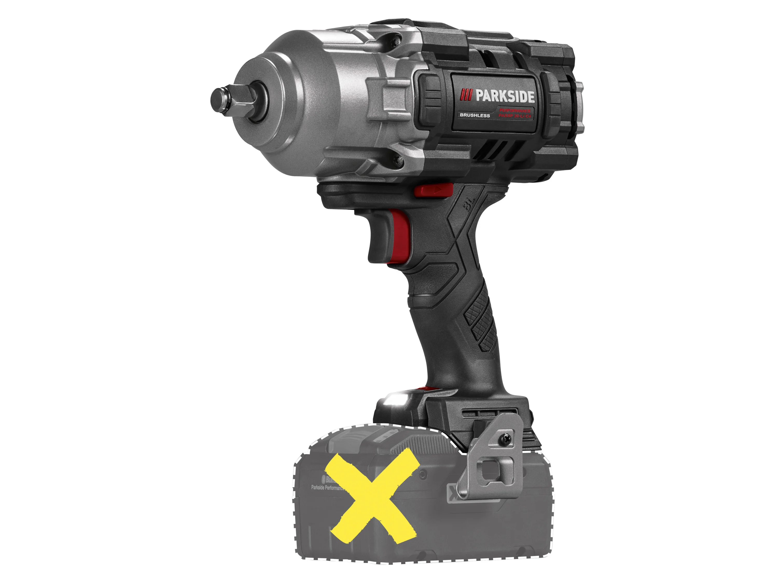 PARKSIDE PERFORMANCE® 20 V Akku-Drehschlagschrauber »PASSP 20-Li C4«, ohne Akku und Ladegerät – Bild 2 von 4