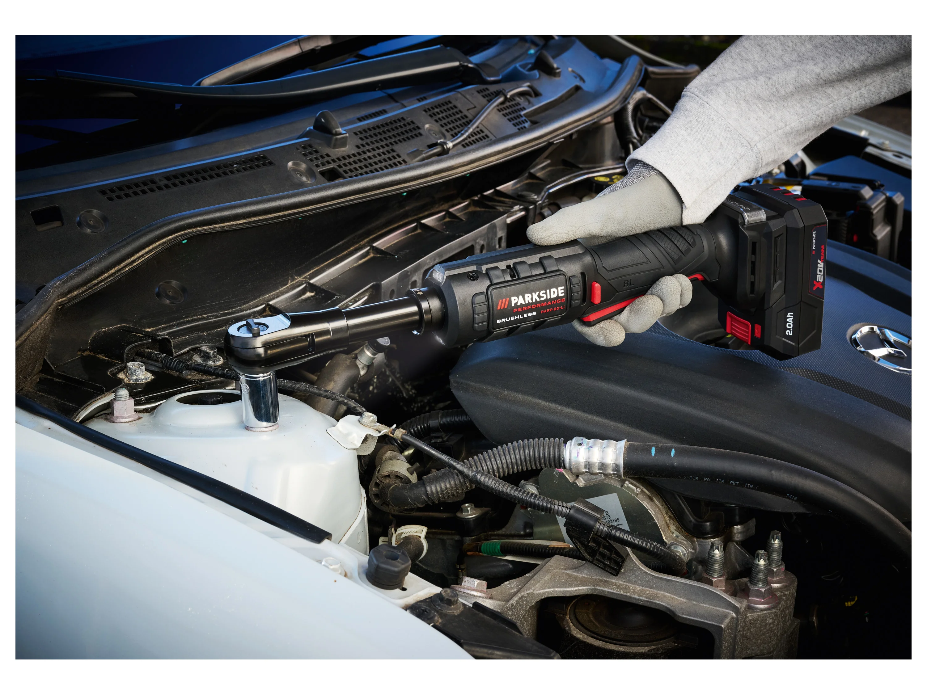 PARKSIDE PERFORMANCE® 20 V Akku-Ratsche »PARP 20-Li B2«, mit Akku und mit Ladegerät – Bild 3 von 4