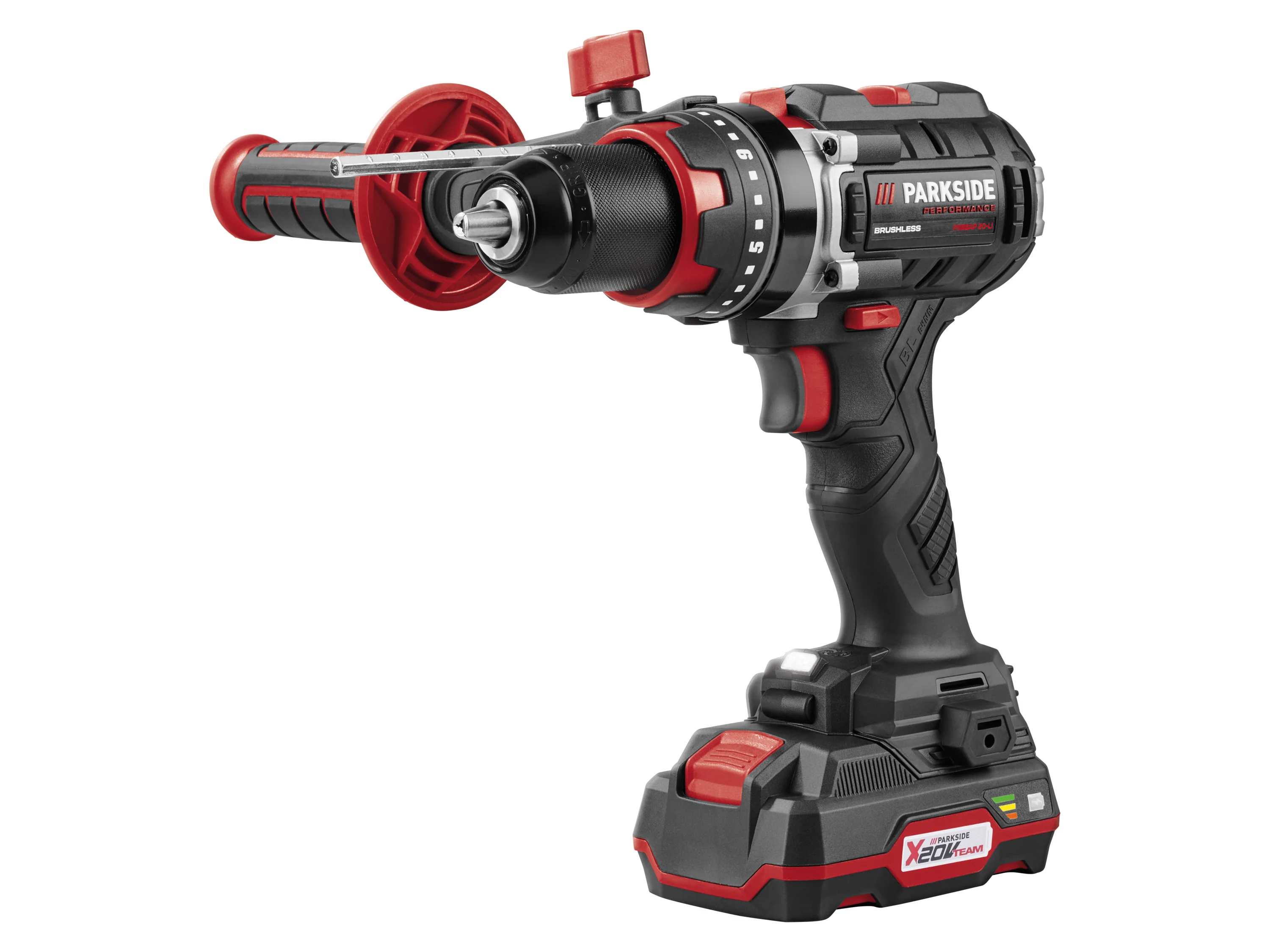 PARKSIDE PERFORMANCE® 20 V Akku-Schlagbohrschrauber Set »PSBSAP 20-Li C3«, mit Akku und Ladegerät – Bild 4 von 4
