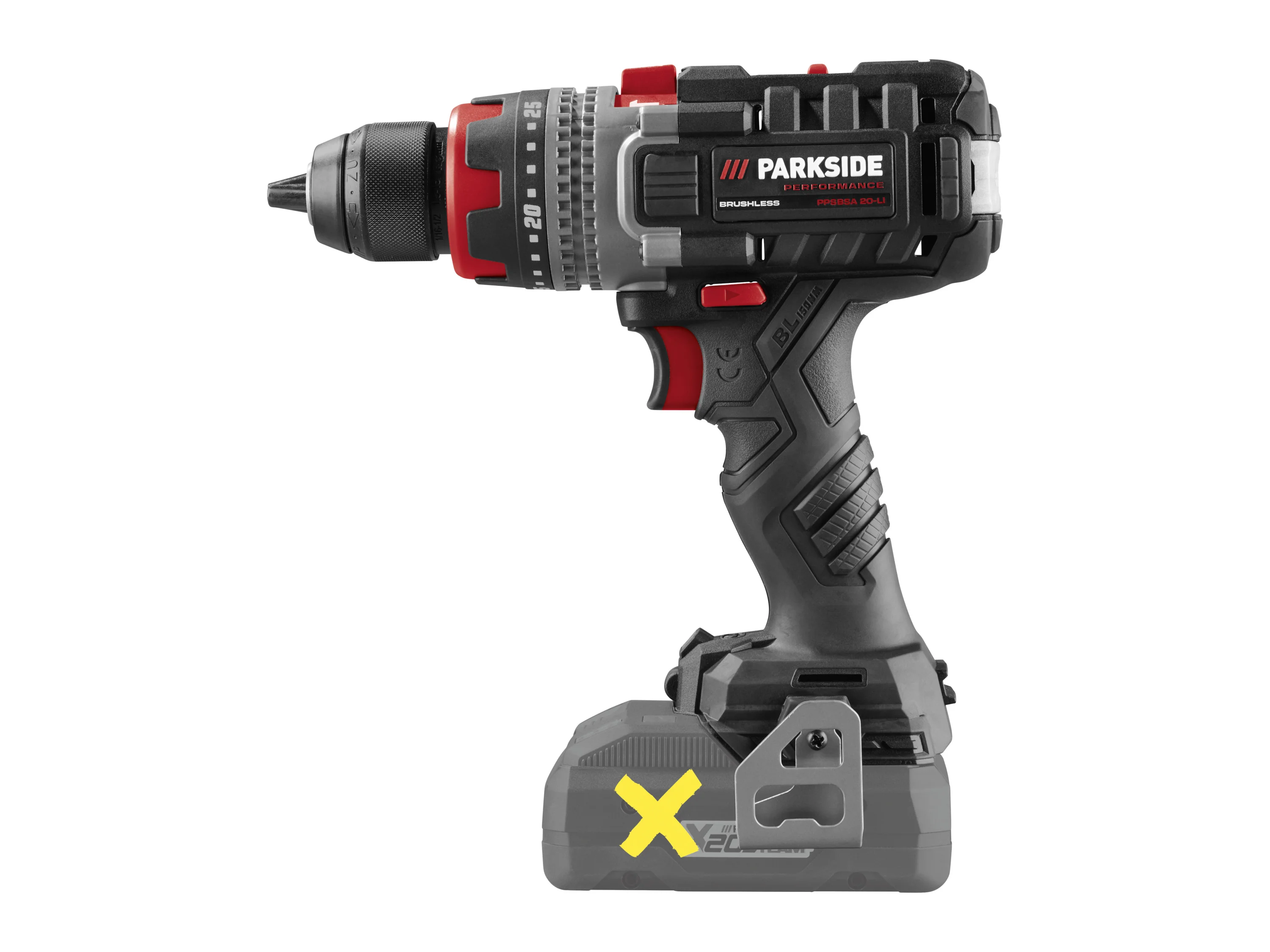 PARKSIDE PERFORMANCE® 20V Akku-Schlagbohrschrauber »PPSBSA 20-Li C3 «, ohne Akku – ohne Ladegerät – Bild 4 von 4