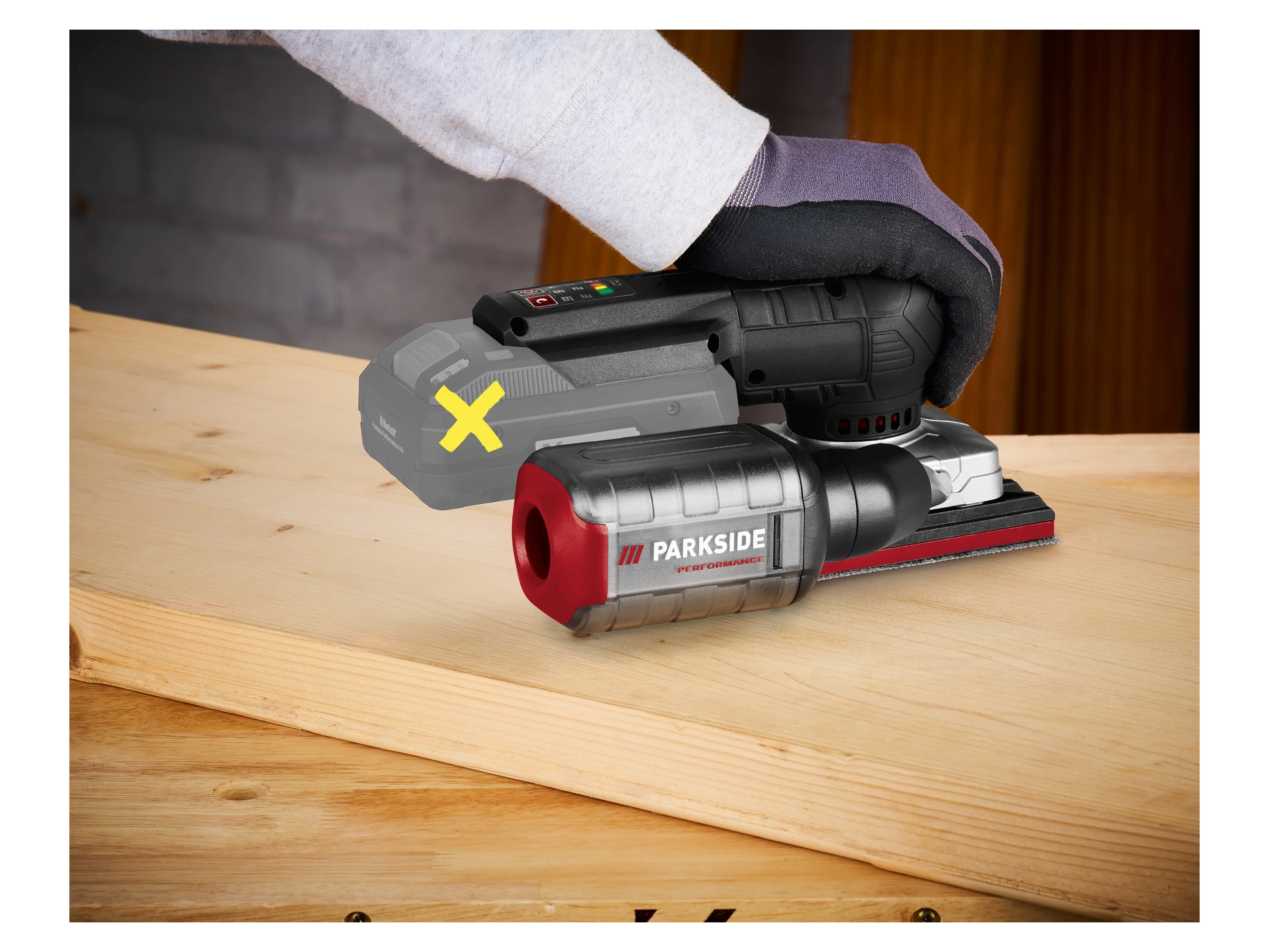 PARKSIDE PERFORMANCE® 20V Akku-Schwingschleifer PASSP 20-Li A1 – Bild 3 von 4