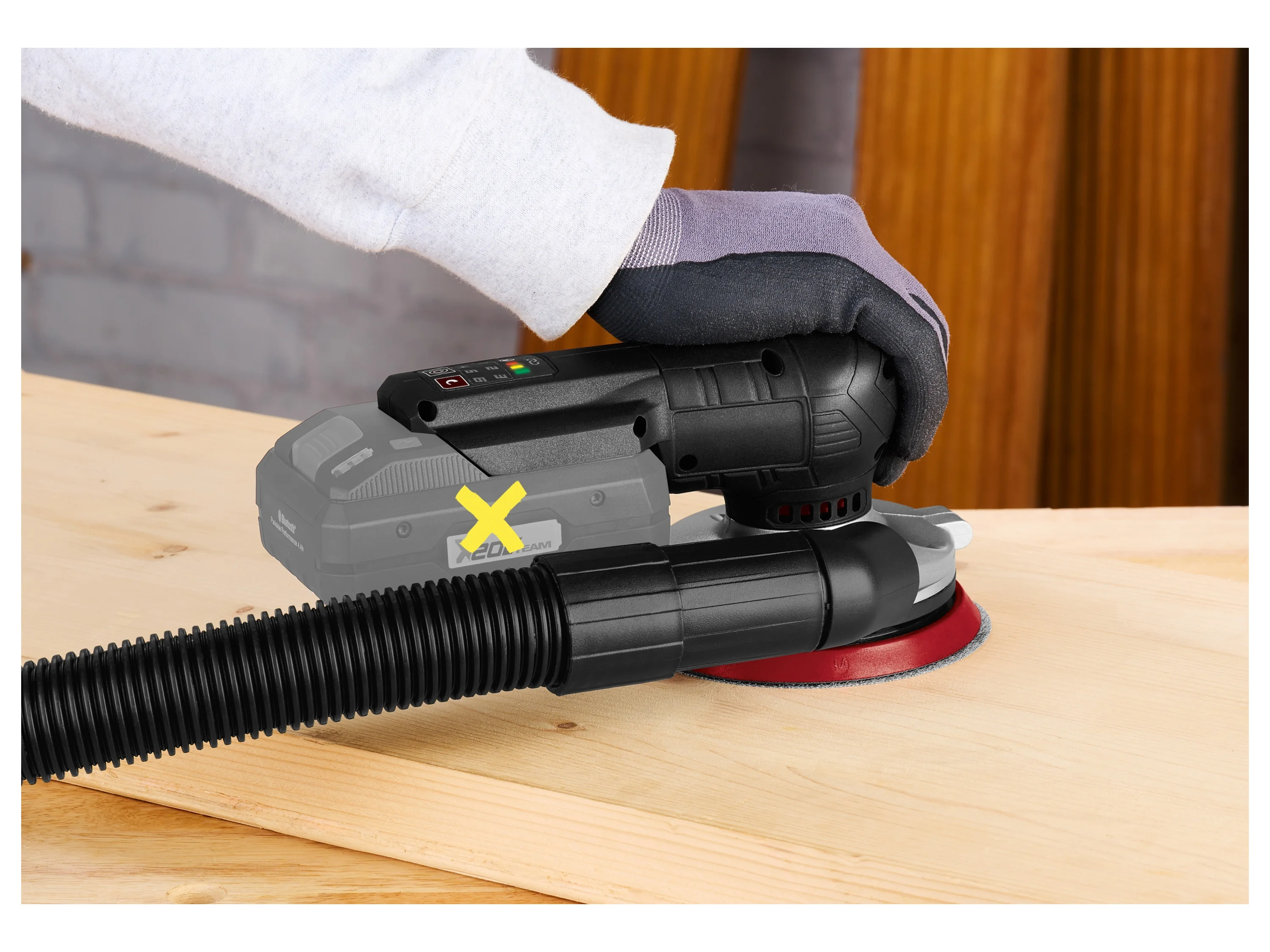 PARKSIDE PERFORMANCE® 20V Akku-Schwingschleifer PASSP 20-Li A1 (20V Akku-Exzenterschleifer) – Bild 4 von 4