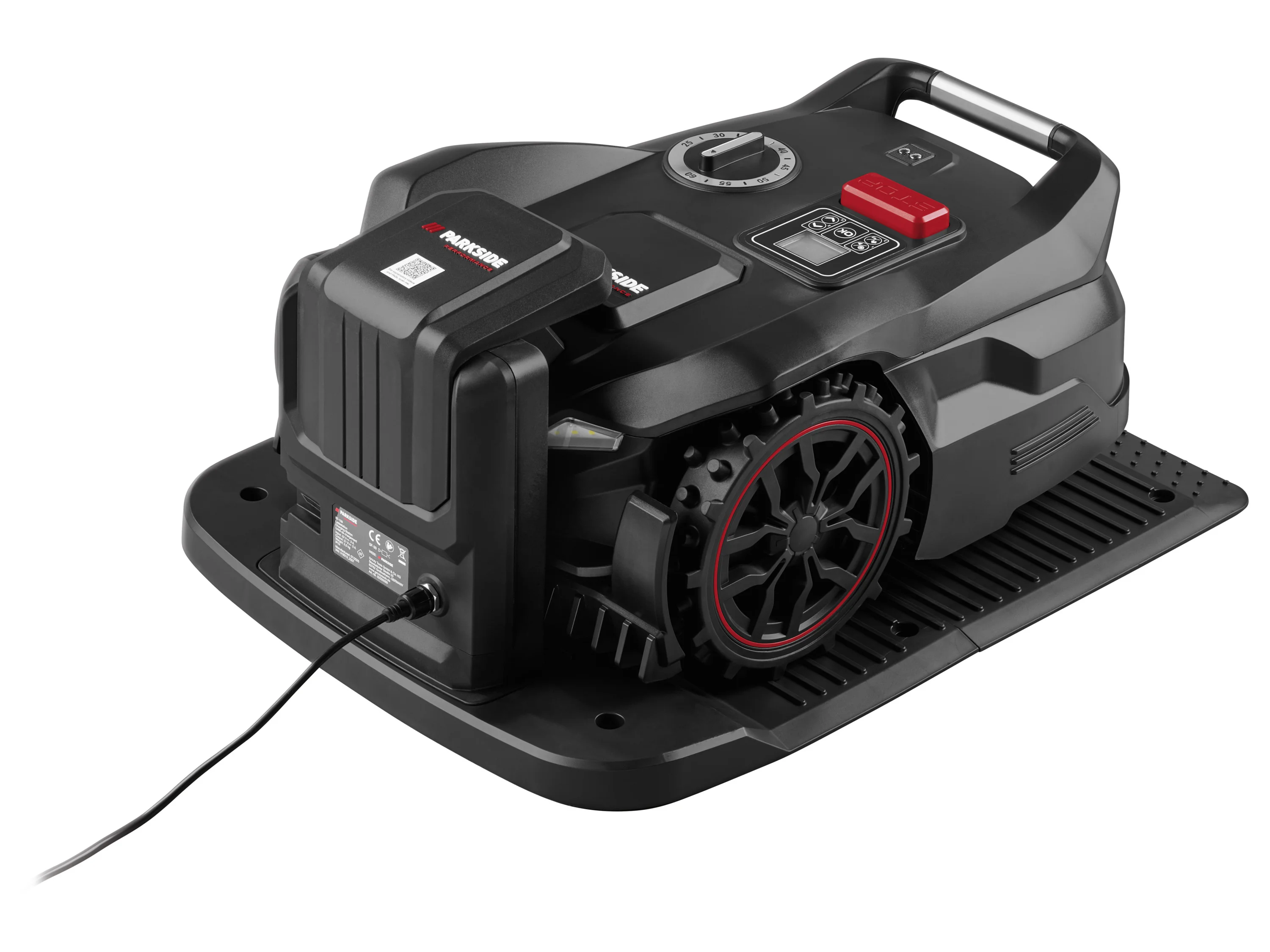 PARKSIDE PERFORMANCE® Akku-Mähroboter »PPAMR 1250 A1«, bis 1250 m² mit Akku, Ladestation und mit Kameraüberwachung ohne Begrenzungsdraht – Bild 4 von 4