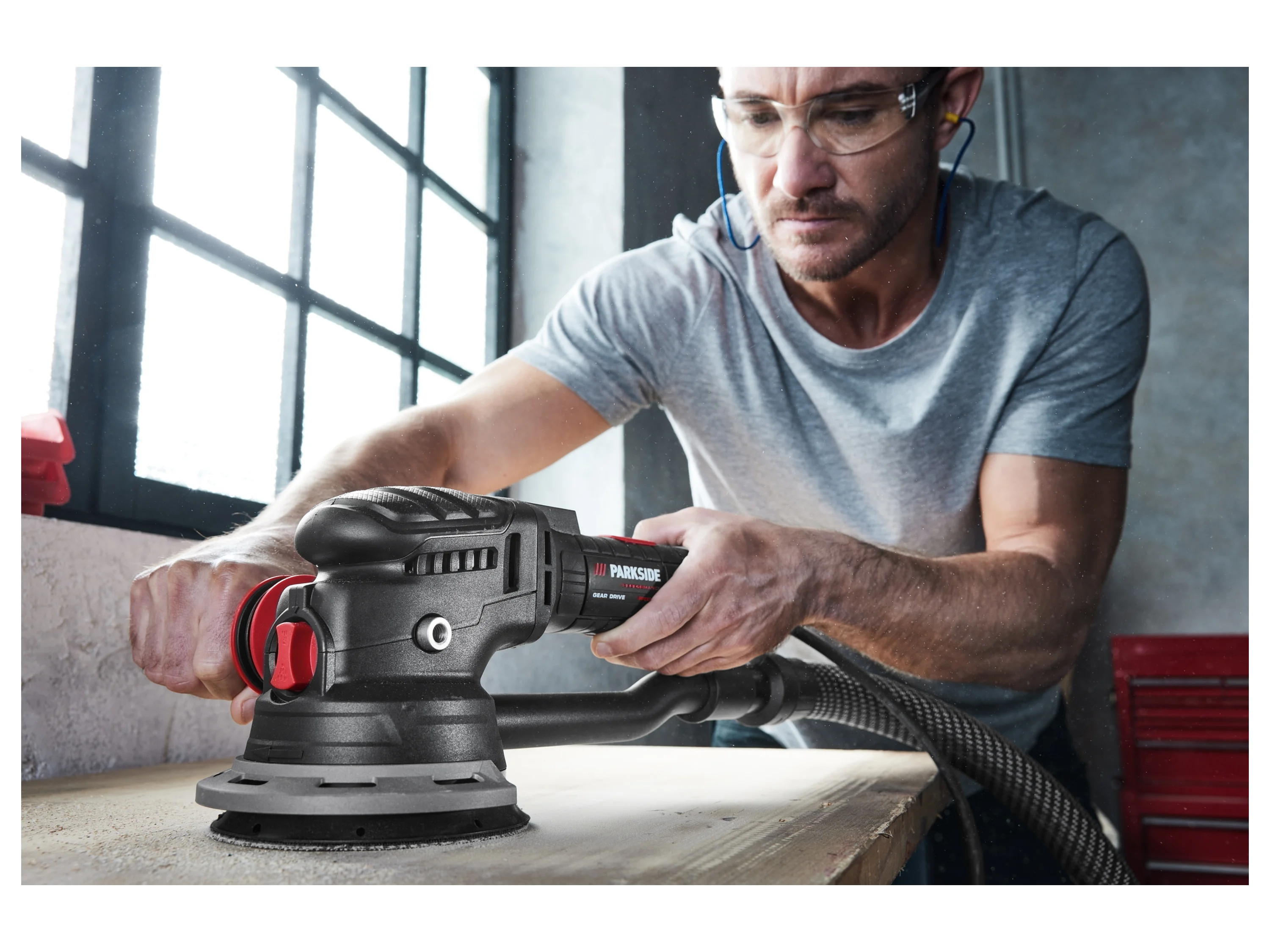 PARKSIDE PERFORMANCE® Exzenterschleifer »PPEXS 750 B2«, mit zuschaltbarem Teller-Direktantrieb – Bild 4 von 4