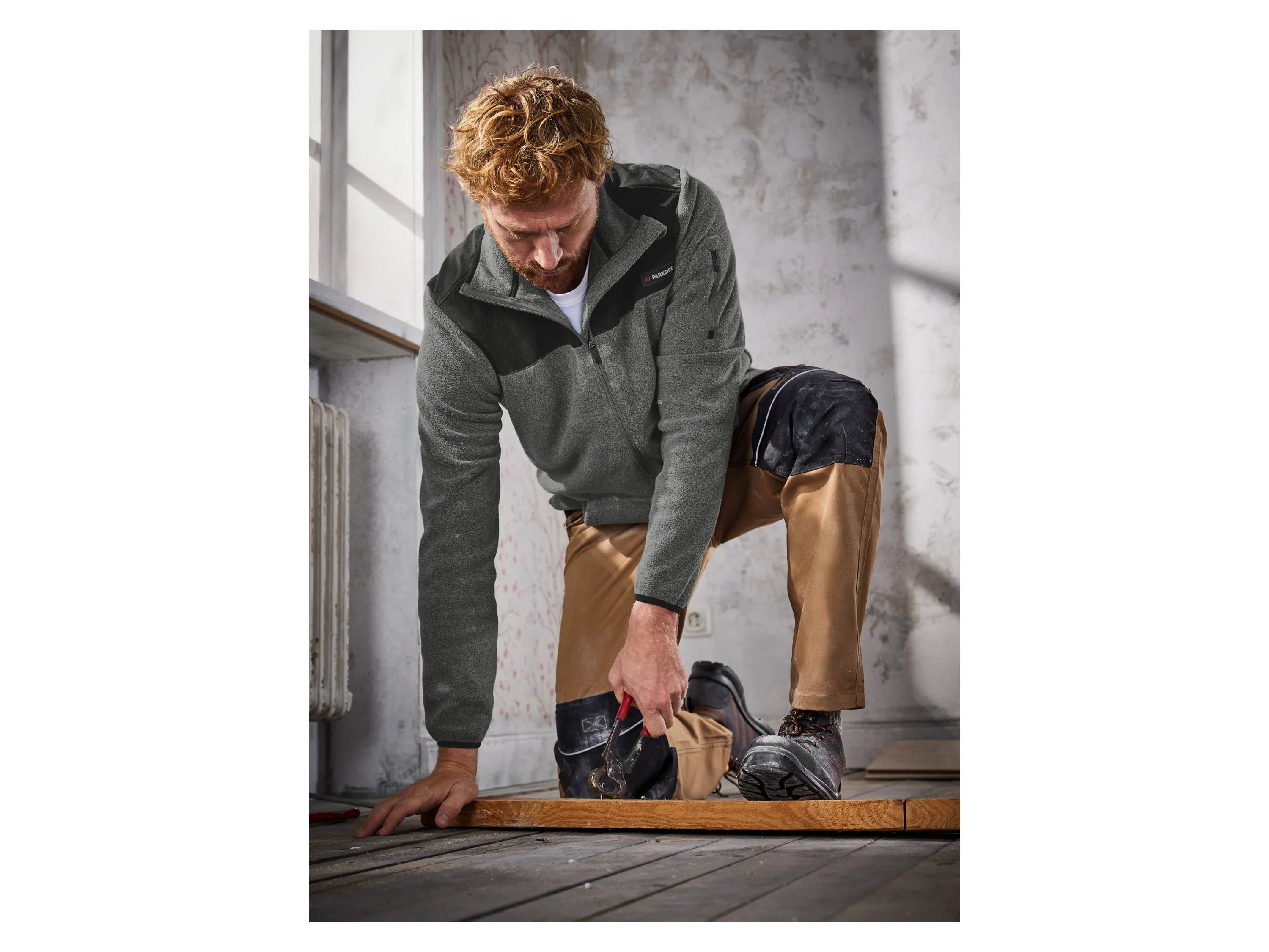 PARKSIDE PERFORMANCE® Herren Arbeitsbundhose (Braun, 56) – Bild 2 von 3