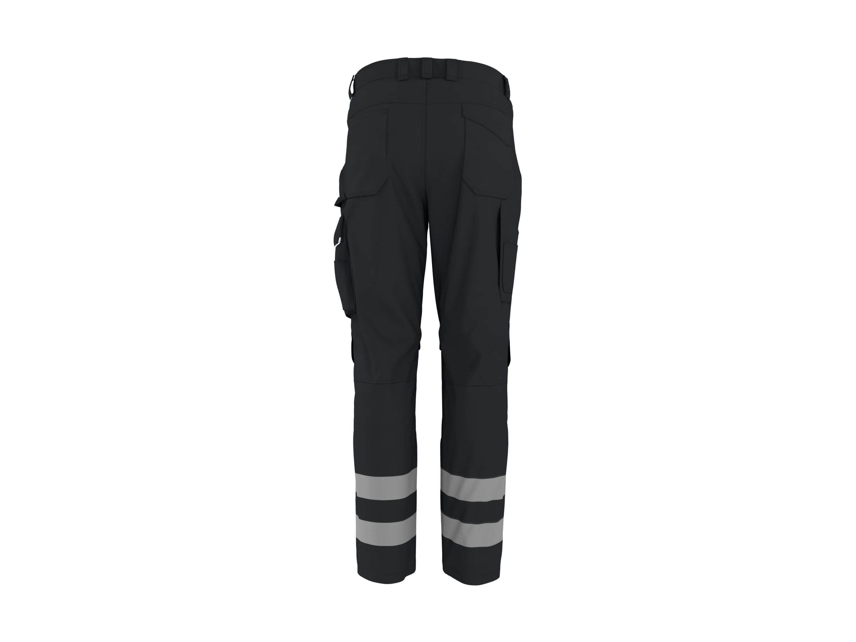 PARKSIDE PERFORMANCE® Herren Arbeitsbundhose Softshell, reflektierend (Schwarz, 52) – Bild 2 von 4