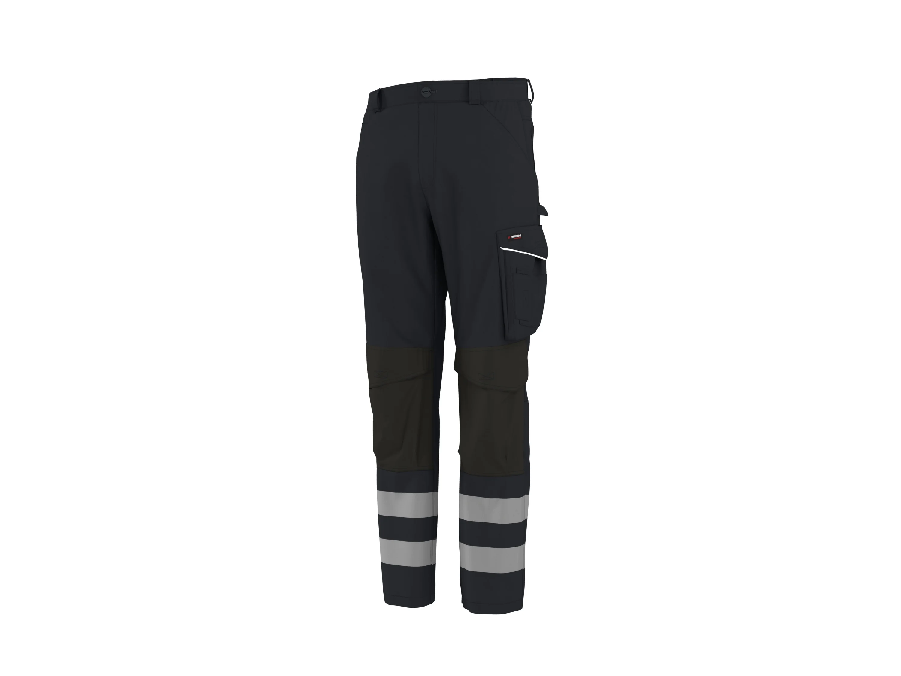 PARKSIDE PERFORMANCE® Herren Arbeitsbundhose Softshell, reflektierend (Schwarz, 52) – Bild 3 von 4