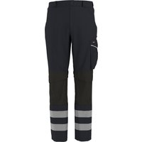 PARKSIDE PERFORMANCE® Herren Arbeitsbundhose Softshell, reflektierend (Schwarz, 56)