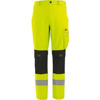 PARKSIDE PERFORMANCE® Herren Arbeitsbundhose Softshell, reflektierend (Gelb, 50)
