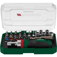 PARKSIDE® Ratschen-Bit- und Steckschlüssel-Set / Bit-Set / Ratschen-Schraubendreher-Bit- und Steckschlüssel-Set (Bit- und Stecknusssatz)