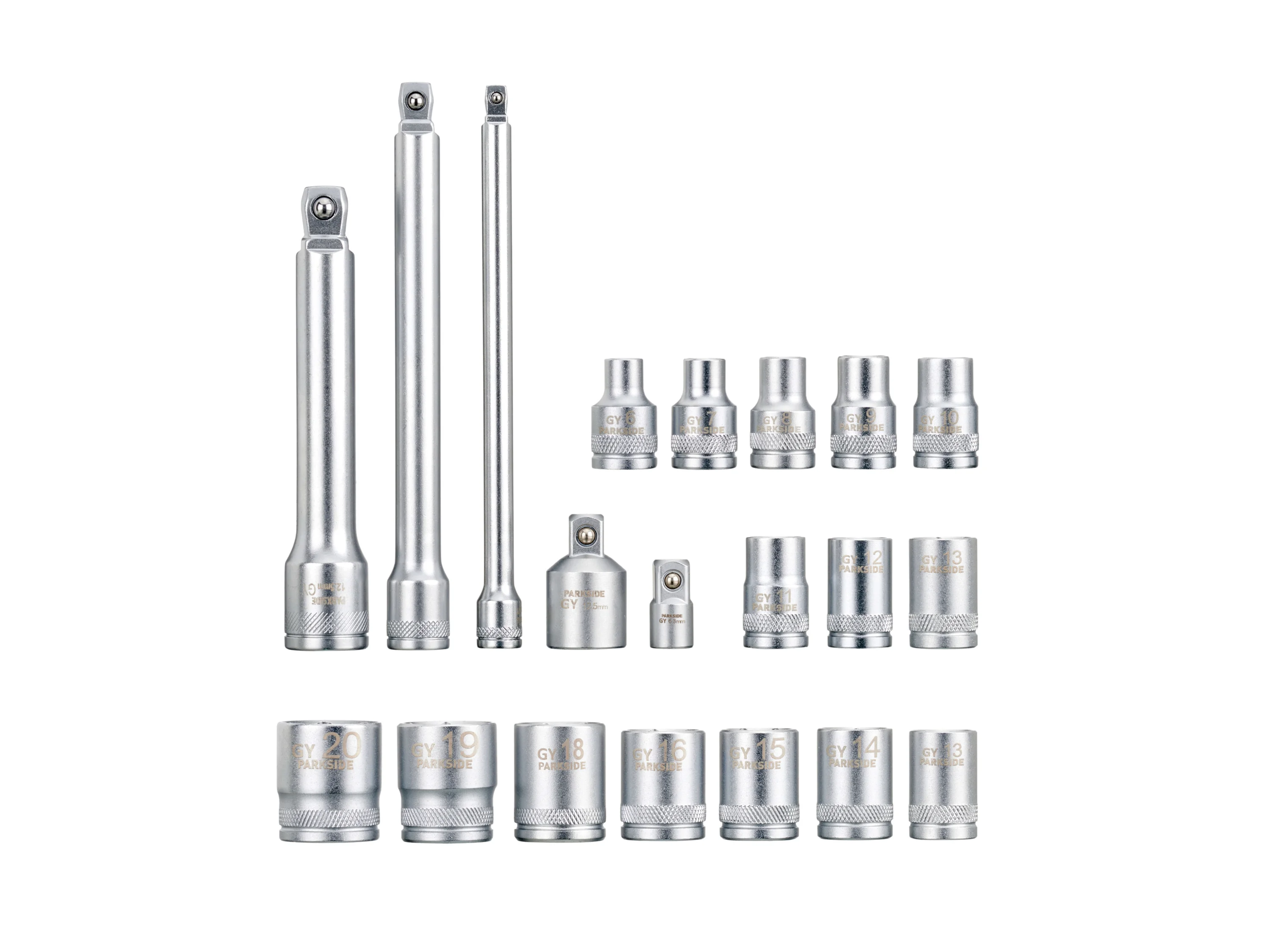 PARKSIDE® Ratschenset 2tlg., Steckschlüsseleinsätze 20tlg. (Steckschlüsseleinsätze 20.tlg.) – Bild 3 von 3