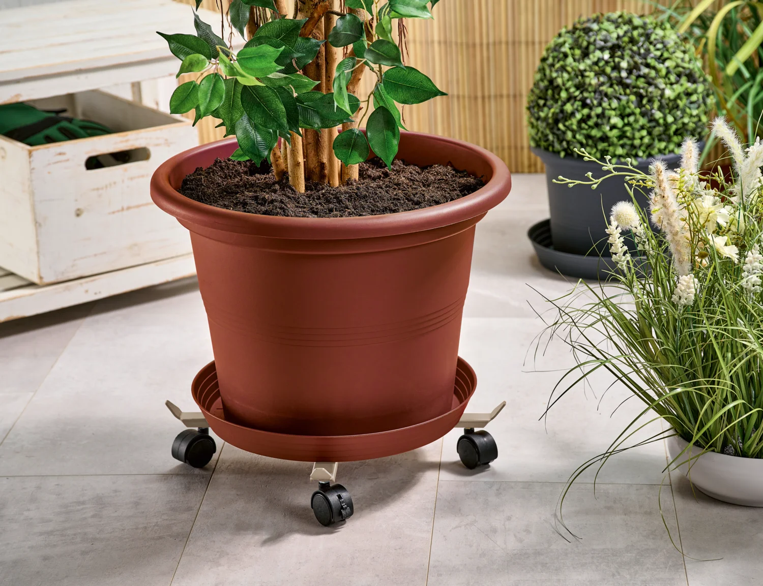 PARKSIDE® Teleskop-Pflanzenroller (Beige) – Bild 3 von 4