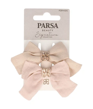 PARSA Beauty Haarclip Schleife, beige Haarspangen · 2 Stk