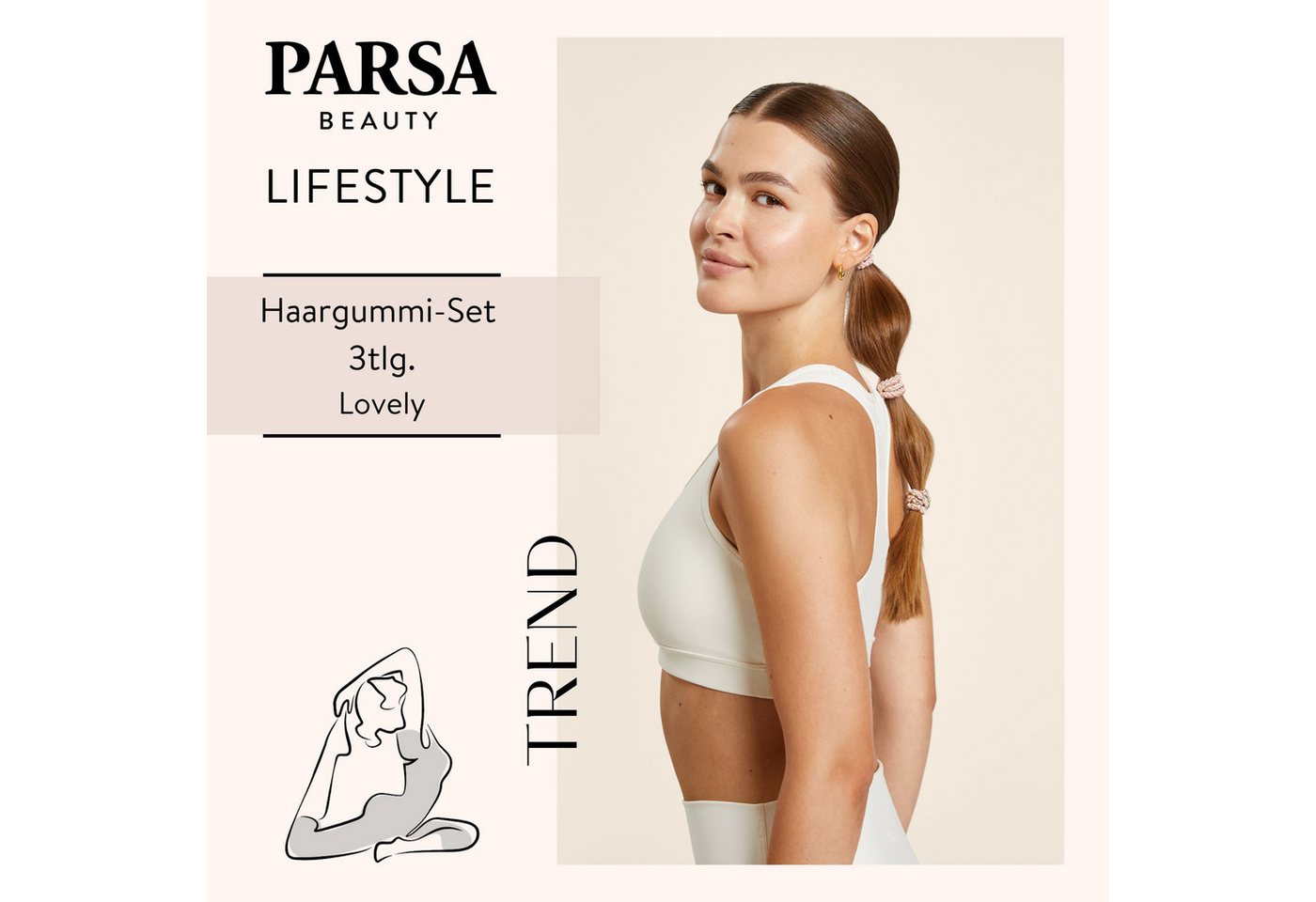 PARSA Beauty Haargummi Lovely, mehrfarbig Haargummi · 3 Stk – Bild 2 von 5