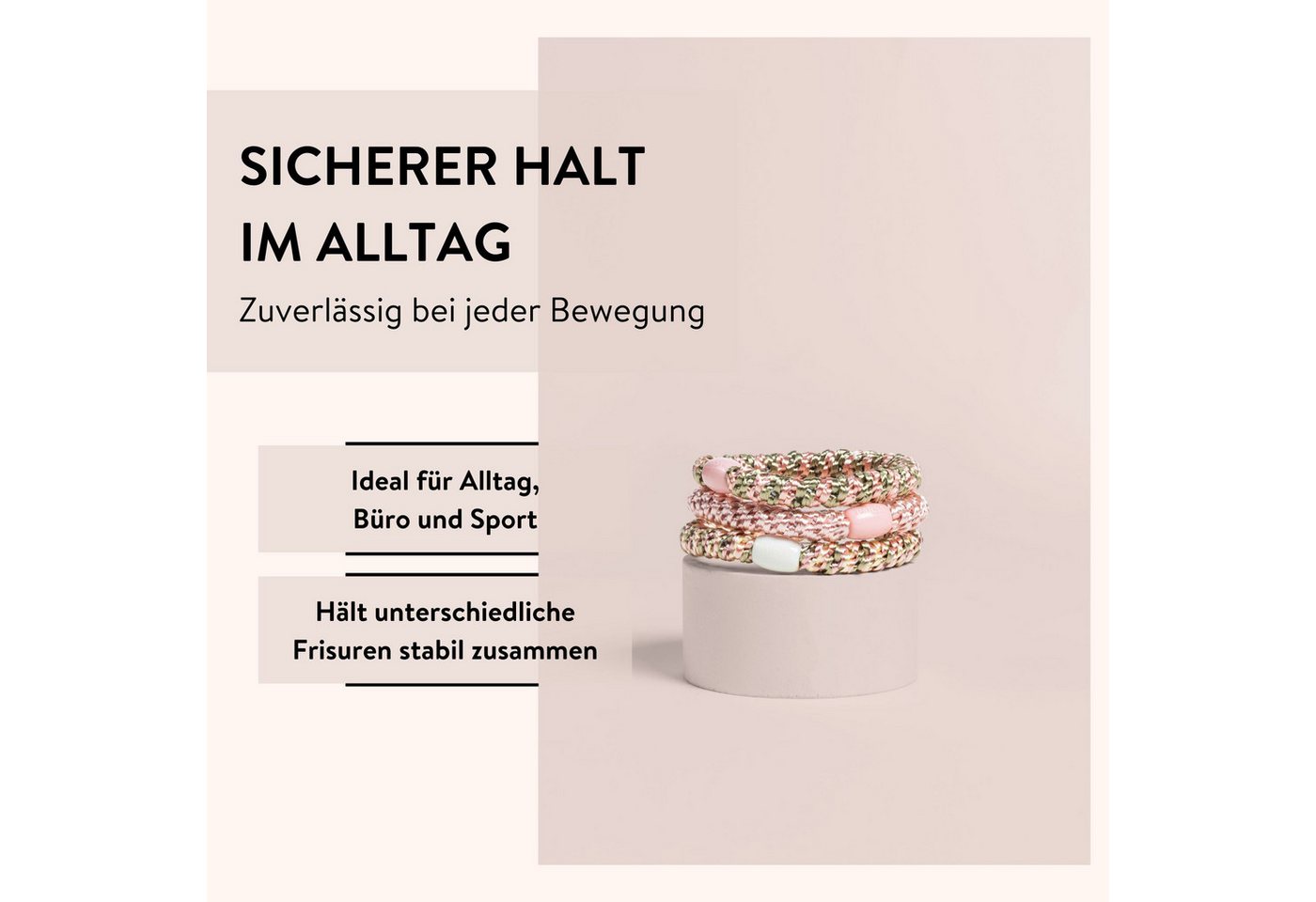 PARSA Beauty Haargummi Lovely, mehrfarbig Haargummi · 3 Stk – Bild 5 von 5