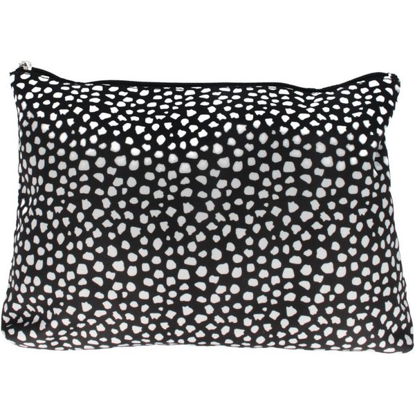 PARSA Beauty Kosmetiktasche Essential Kulturtasche Schwarz-Weiß, modernes Design & Stauraum