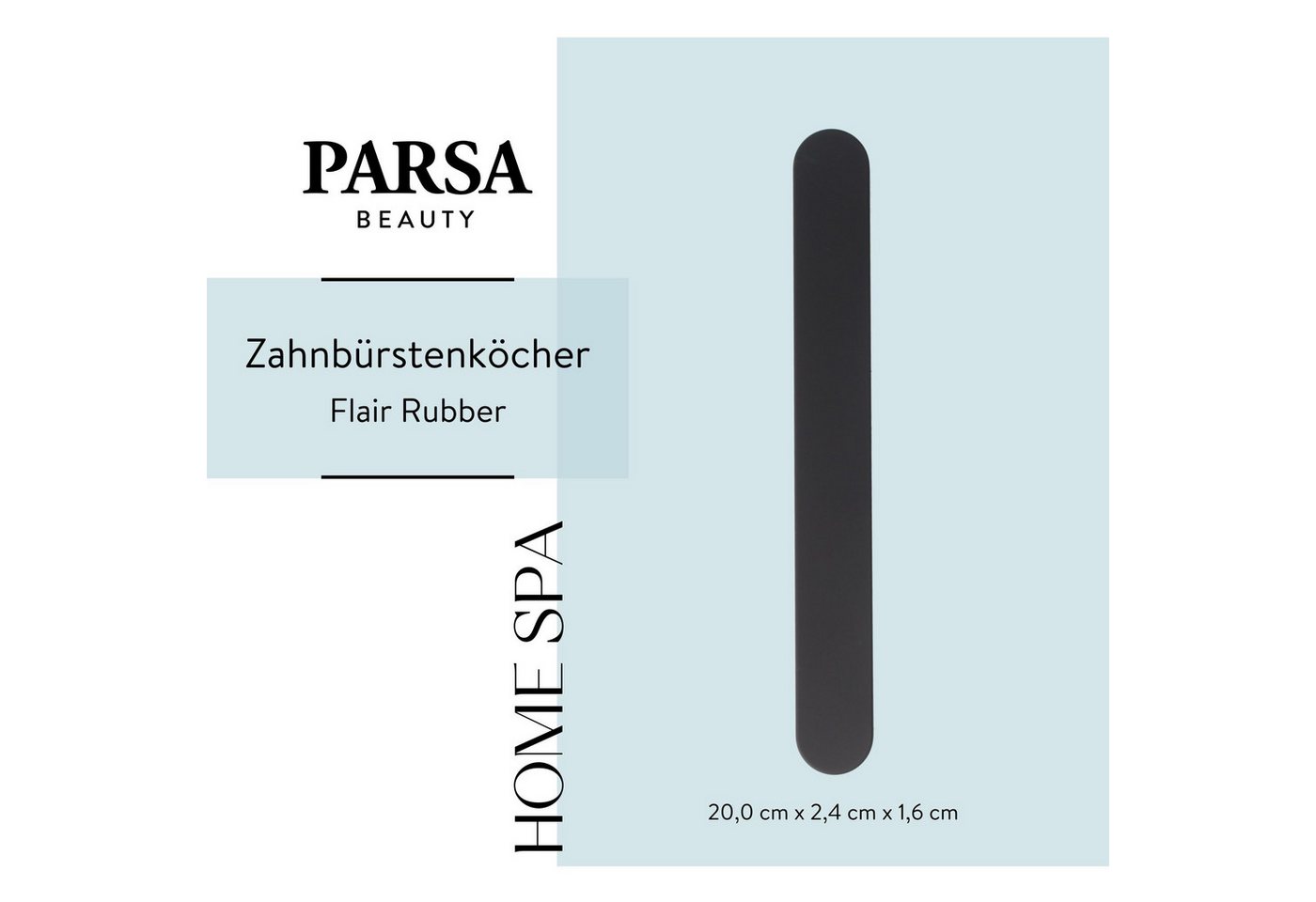 PARSA Beauty Zahnbürstenhalter Essential Zahnbürstenköcher Flair Rubber, Stilvoll & Rutschfest – Bild 2 von 5